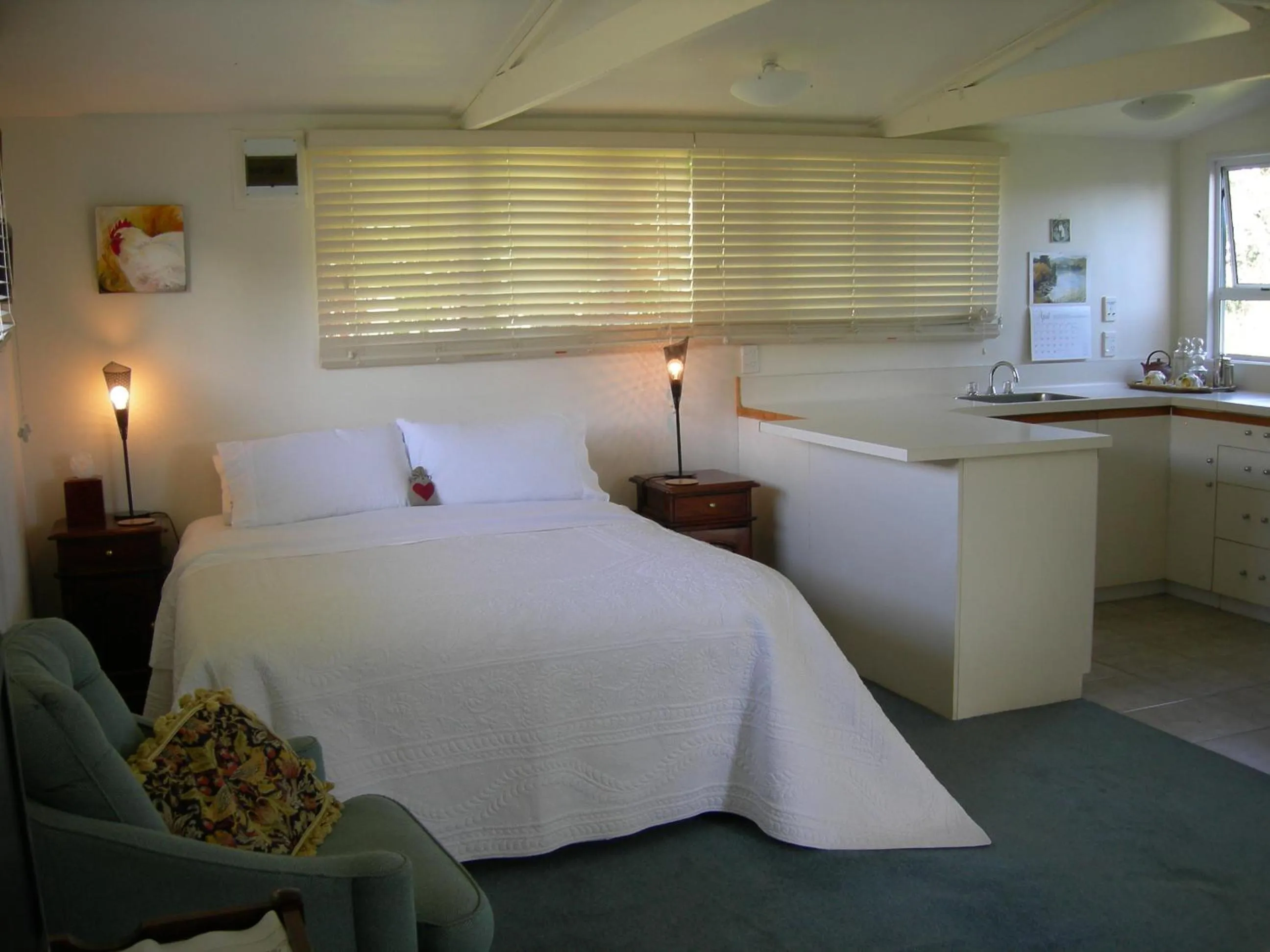 Bed in L'abri Bed and Breakfast