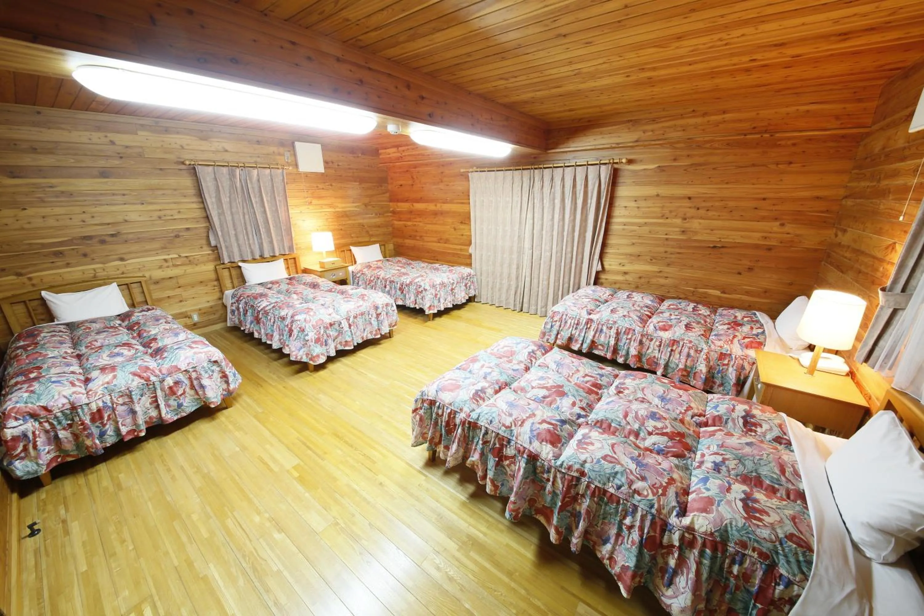 Bedroom in Log Hotel Larch Lake Kanayama