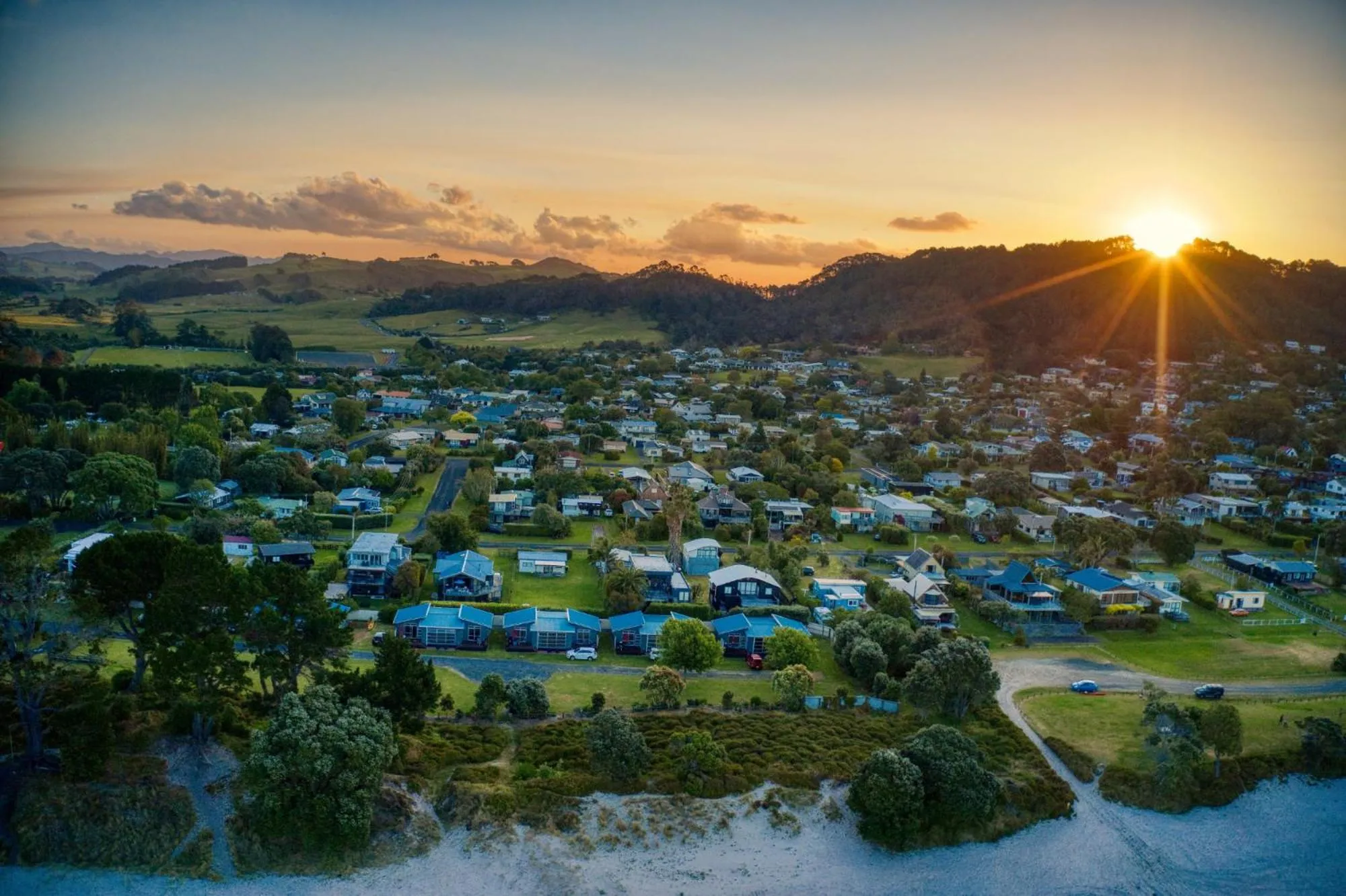 Patio in Hahei Beach Resort