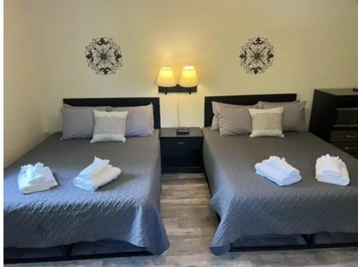 Bed in Colton Point Motel