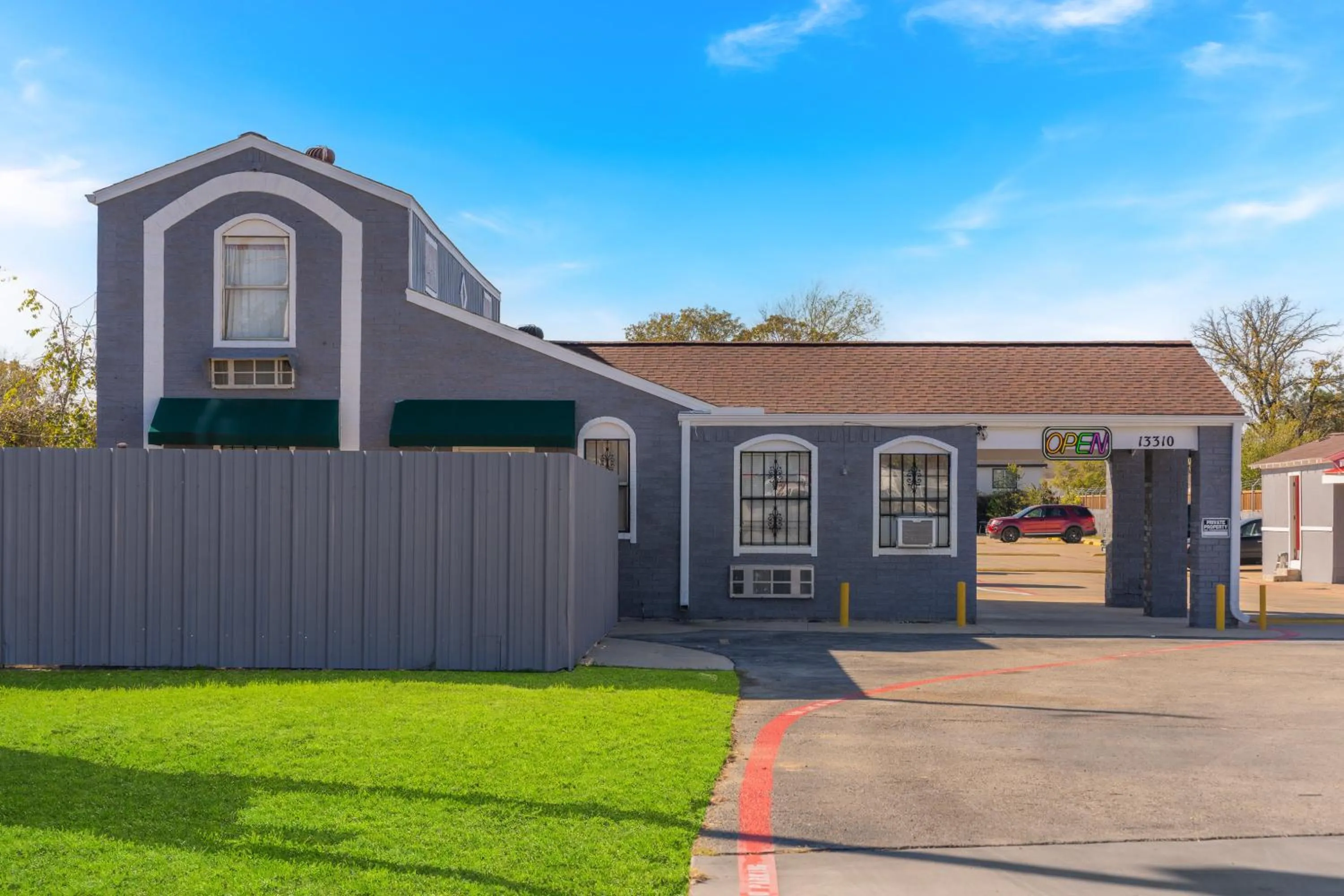 Property building in Golden Inn Dallas by Hotel O