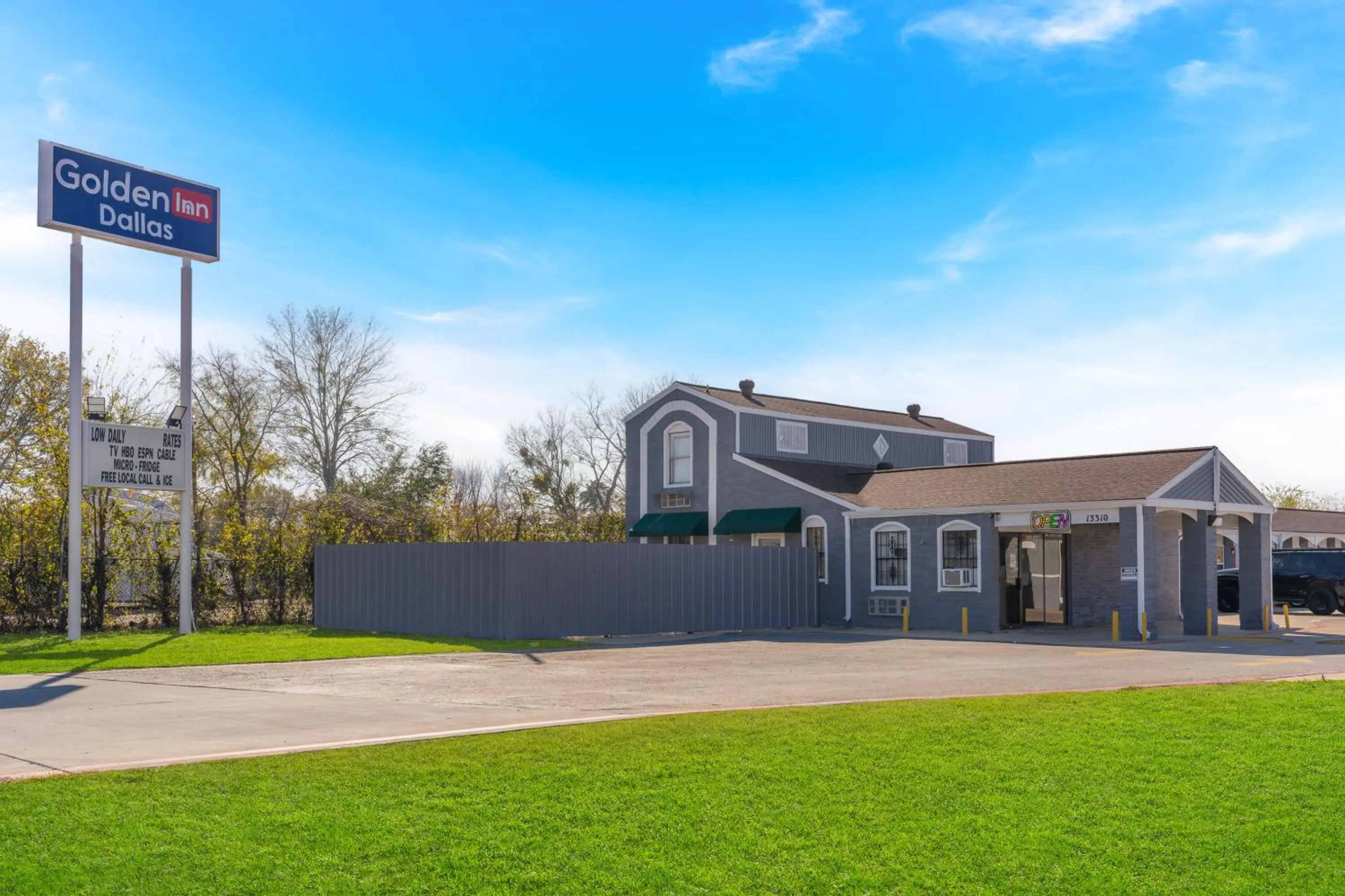 Property building in Golden Inn Dallas by Hotel O