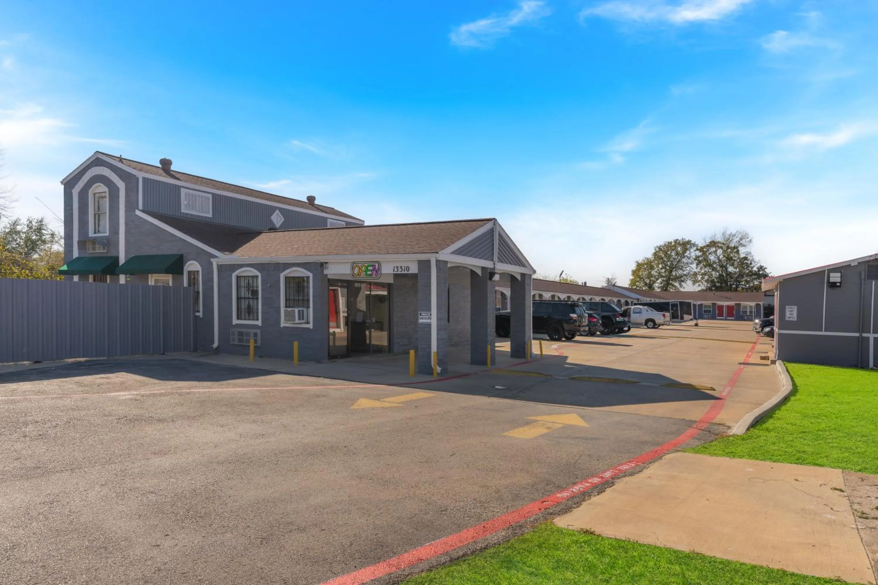 Property building in Golden Inn Dallas by Hotel O