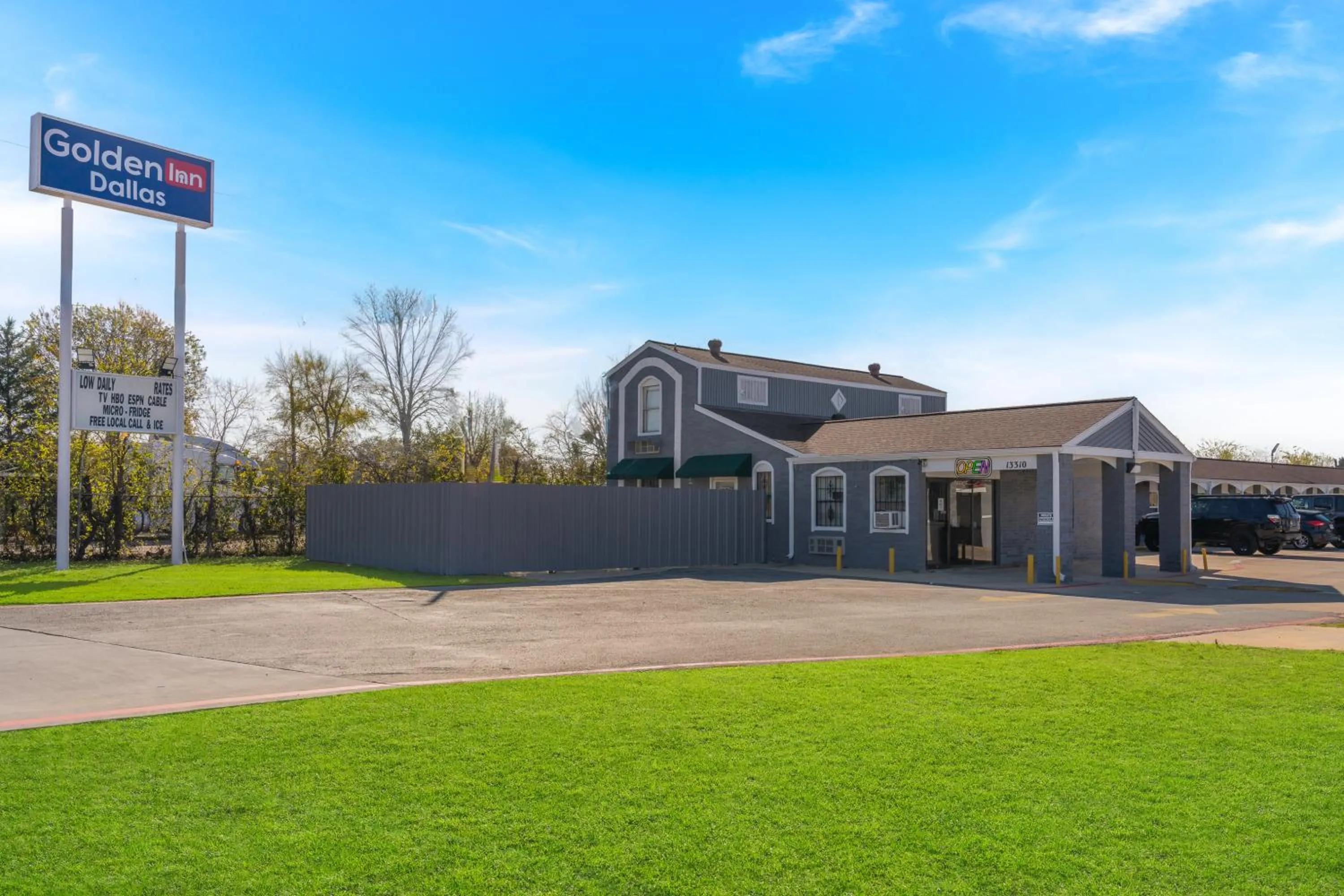 Property building in Golden Inn Dallas by Hotel O