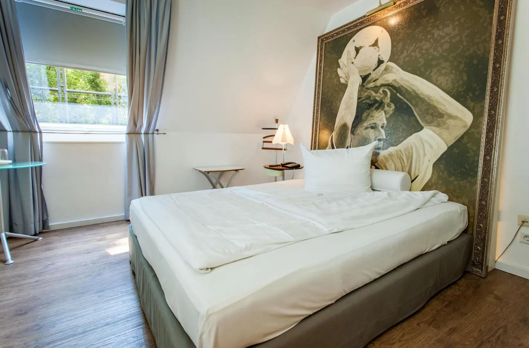 Bed in Hotel der Lennhof