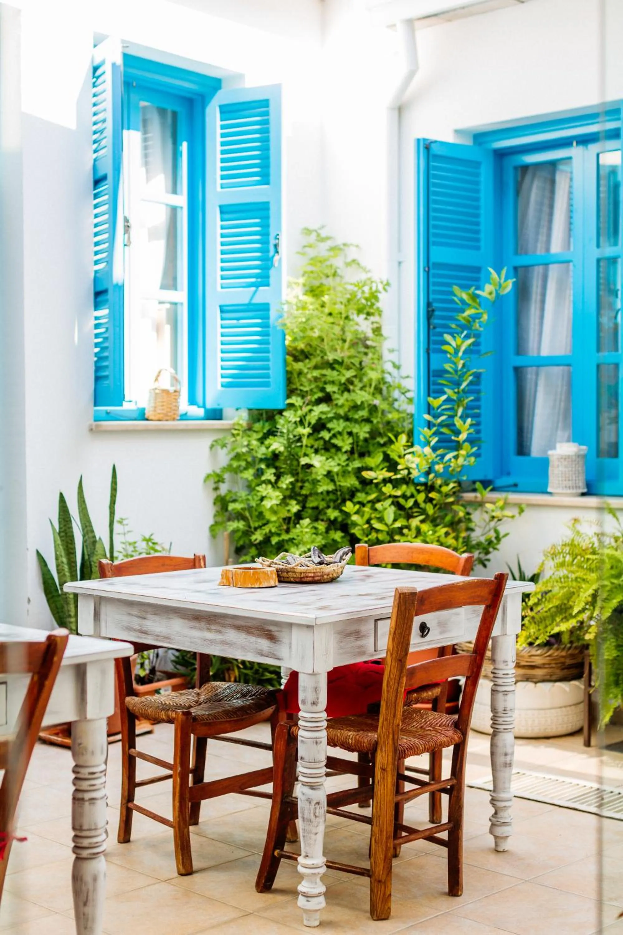 Inner courtyard view in Cypriot Swallow Boutique Hotel