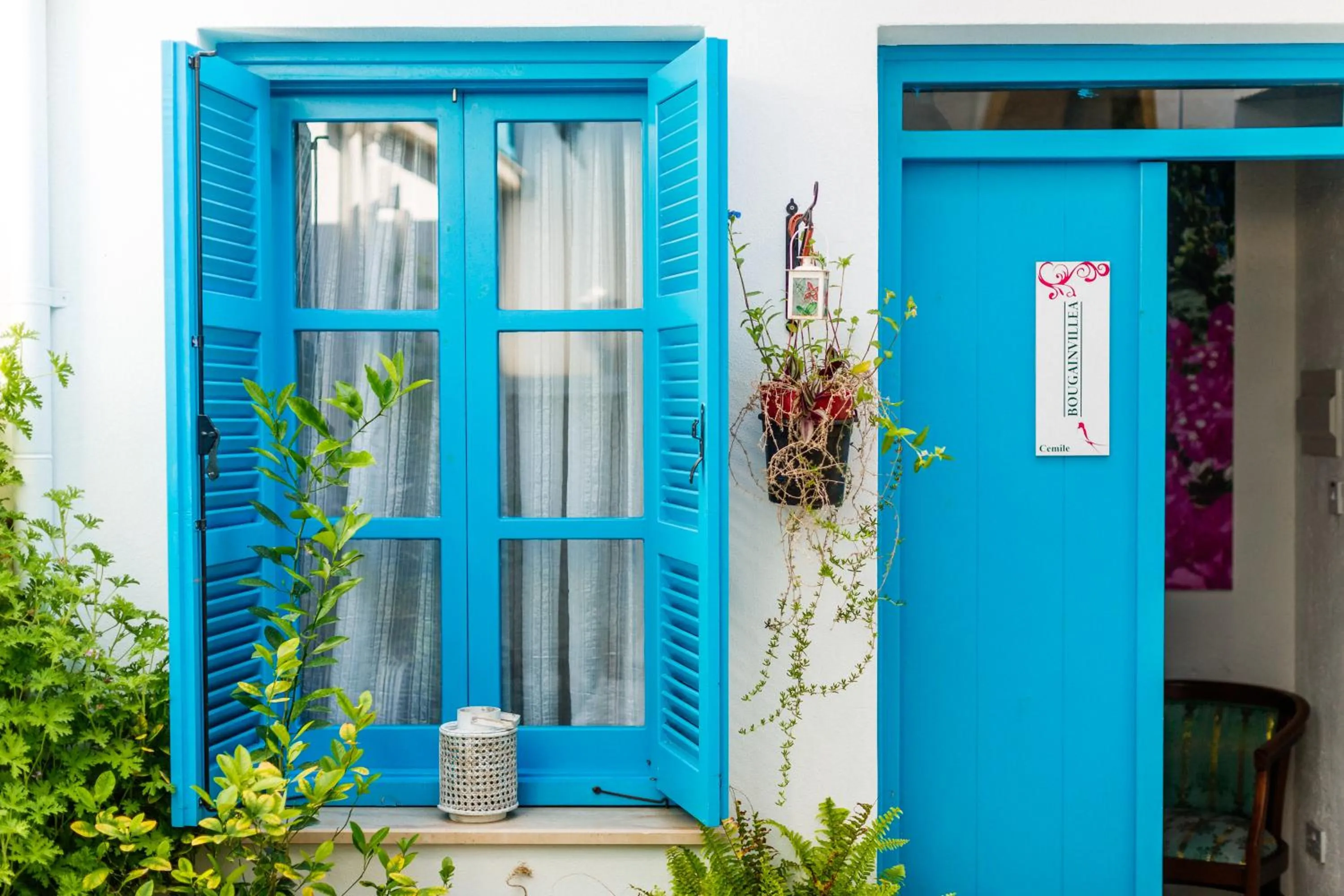 Inner courtyard view in Cypriot Swallow Boutique Hotel