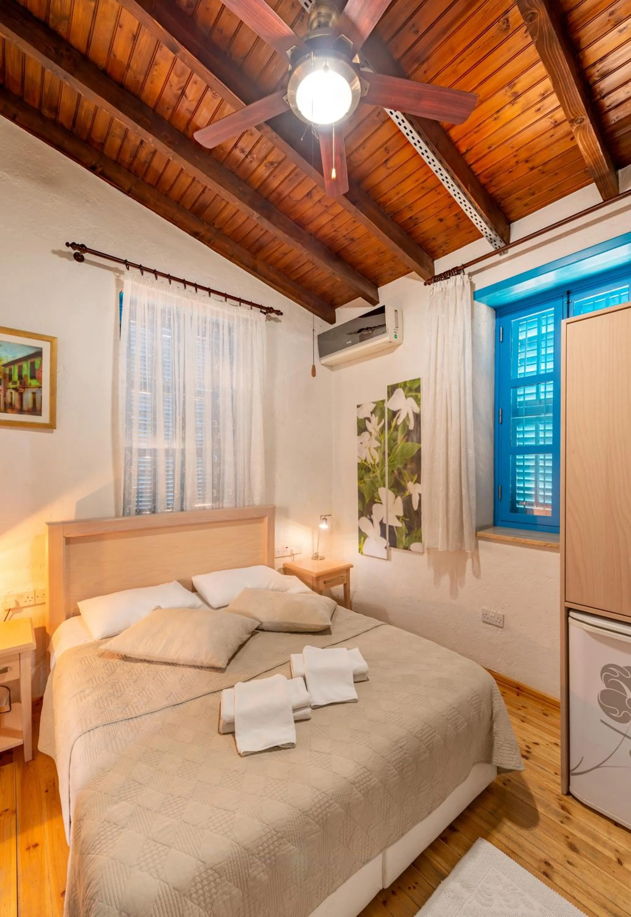 Bed in Cypriot Swallow Boutique Hotel