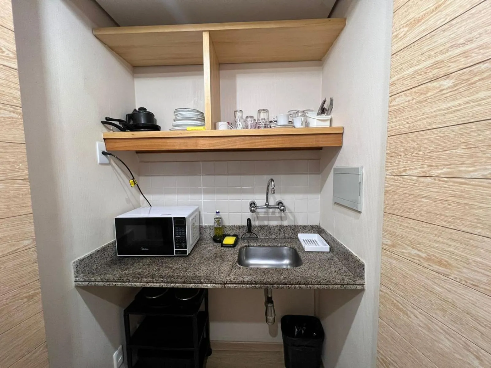 Kitchen or kitchenette in São Paulo Hotel Times Square Moema 2