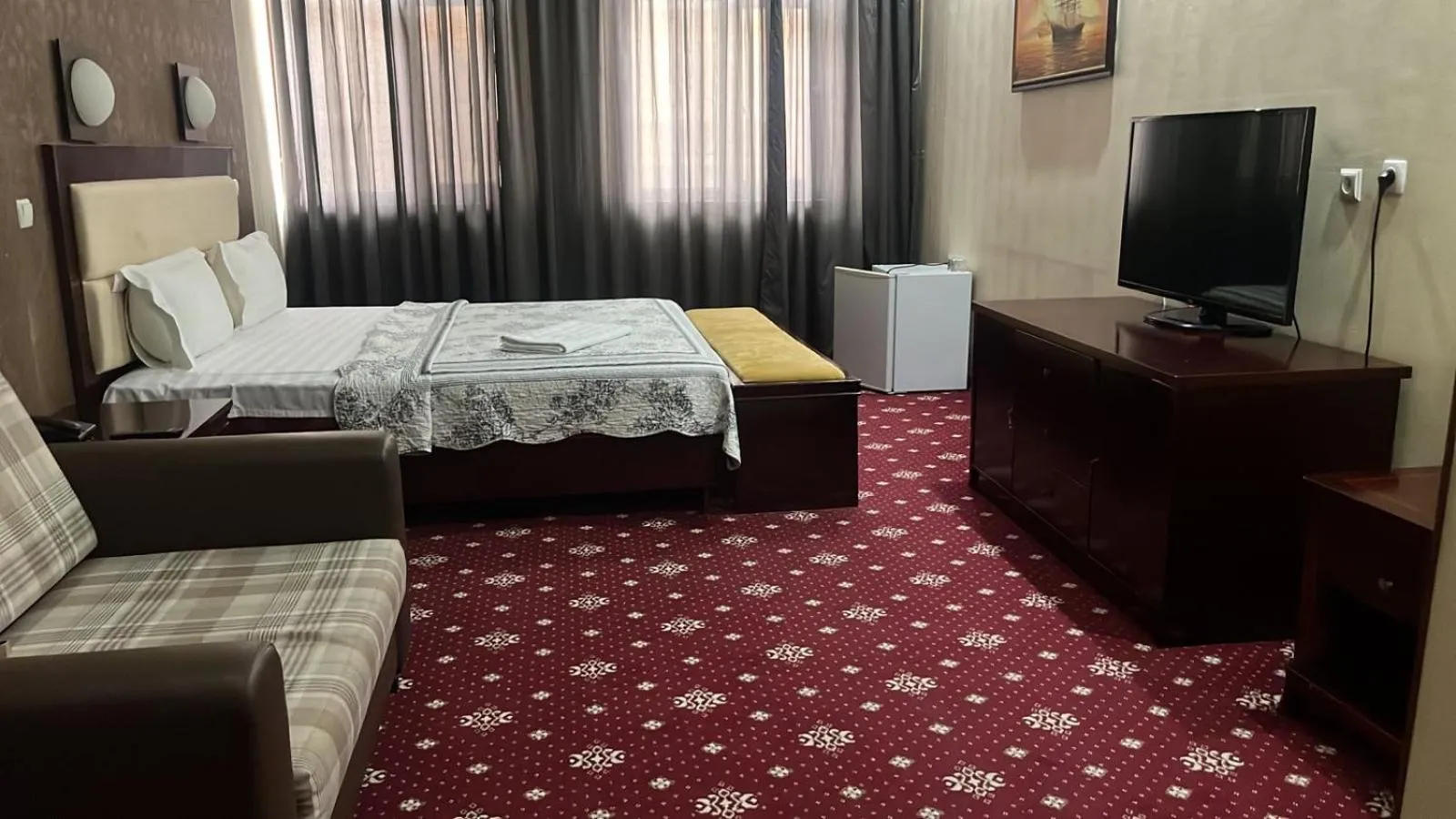 Bed in Sary Arka Hotel