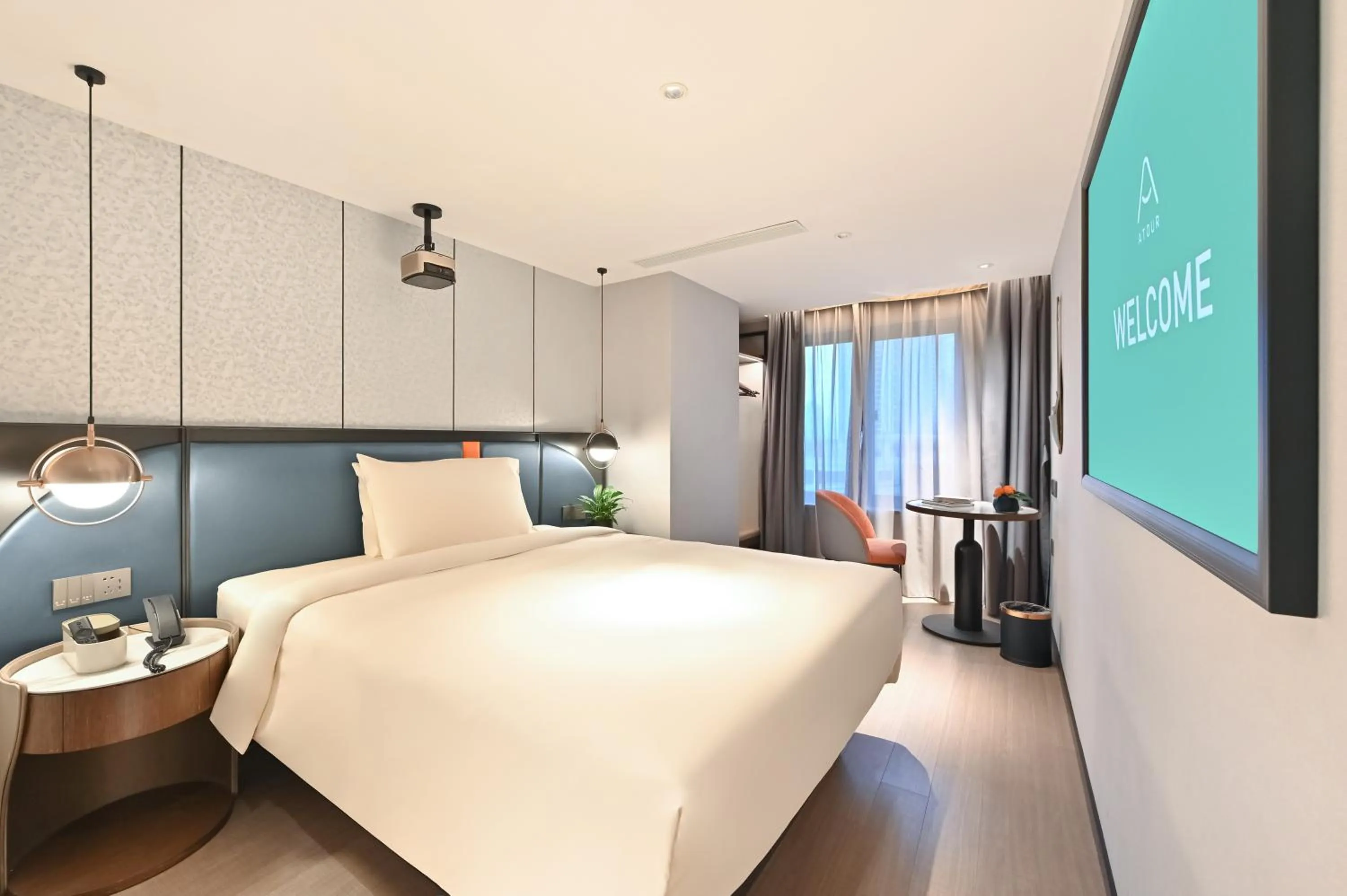 Bed in Atour X Hotel West Nanjing Road