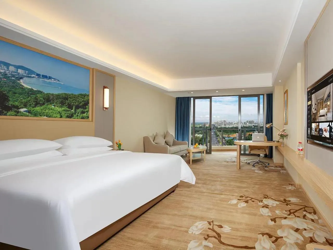 Bed in Vienna International Hotel Wenchang