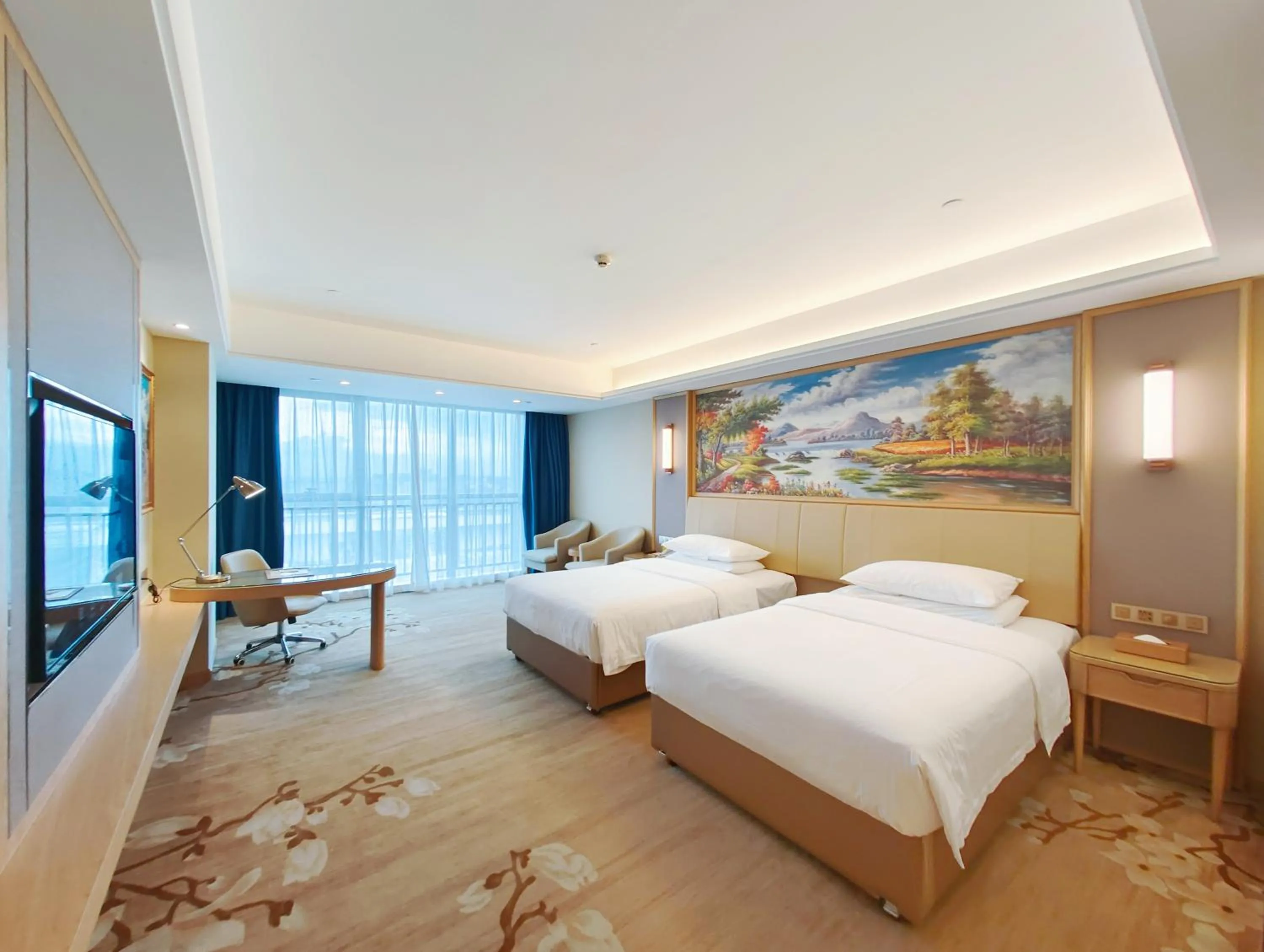 Bedroom, Bed in Vienna International Hotel Wenchang