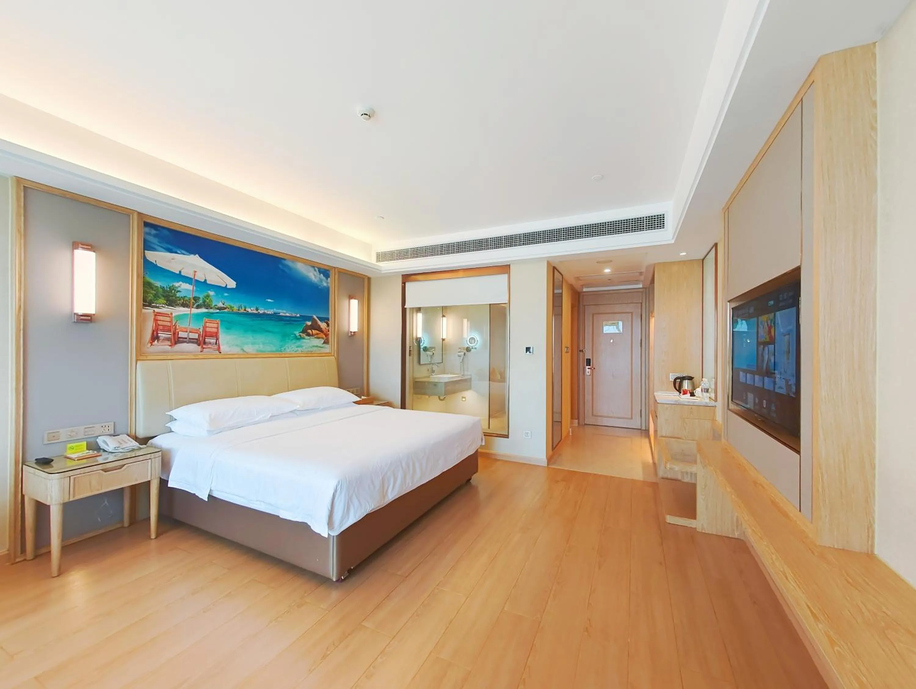 Bed in Vienna International Hotel Wenchang