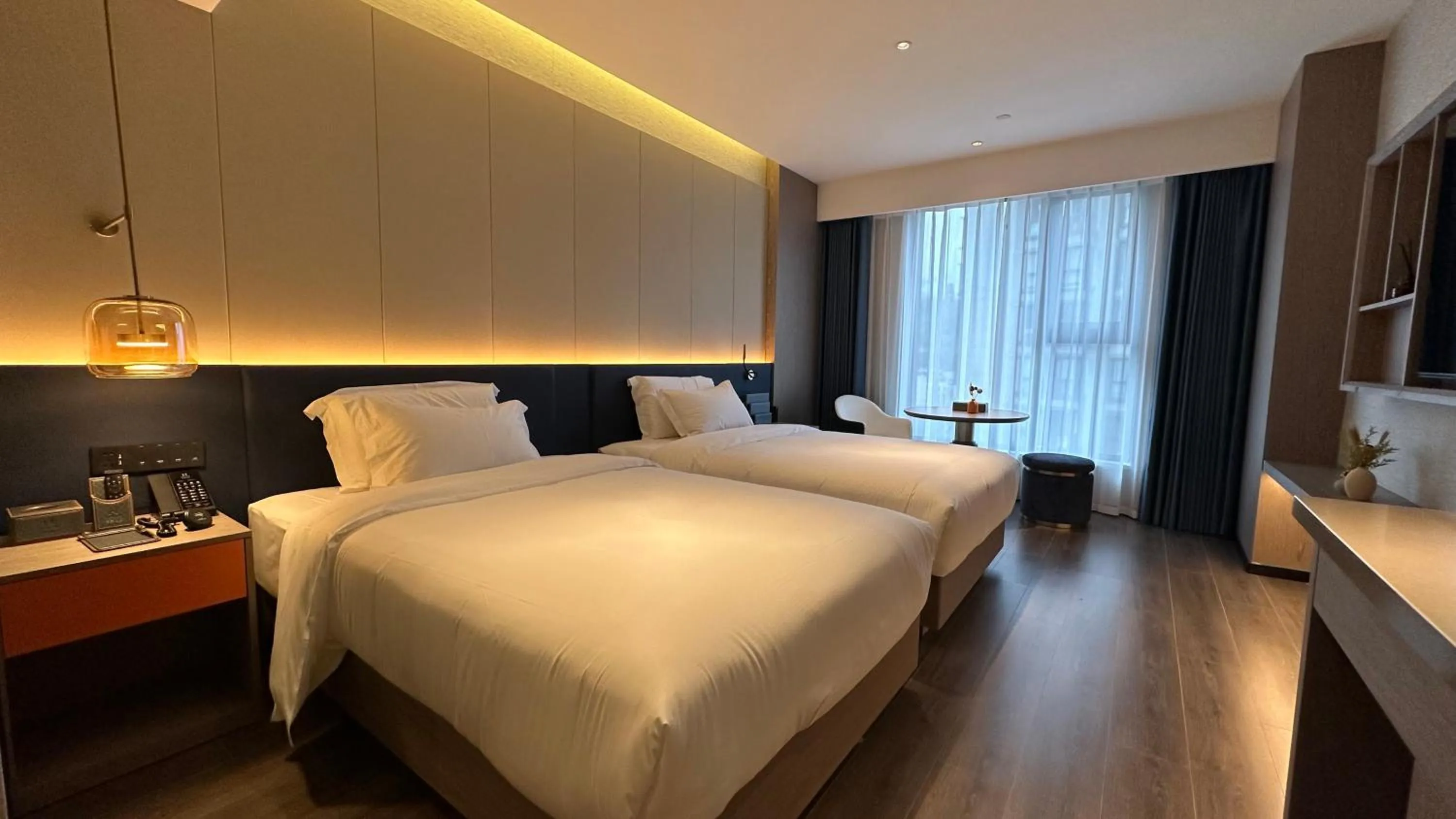 Bed in Mehood Hotel Ankang Ziyang