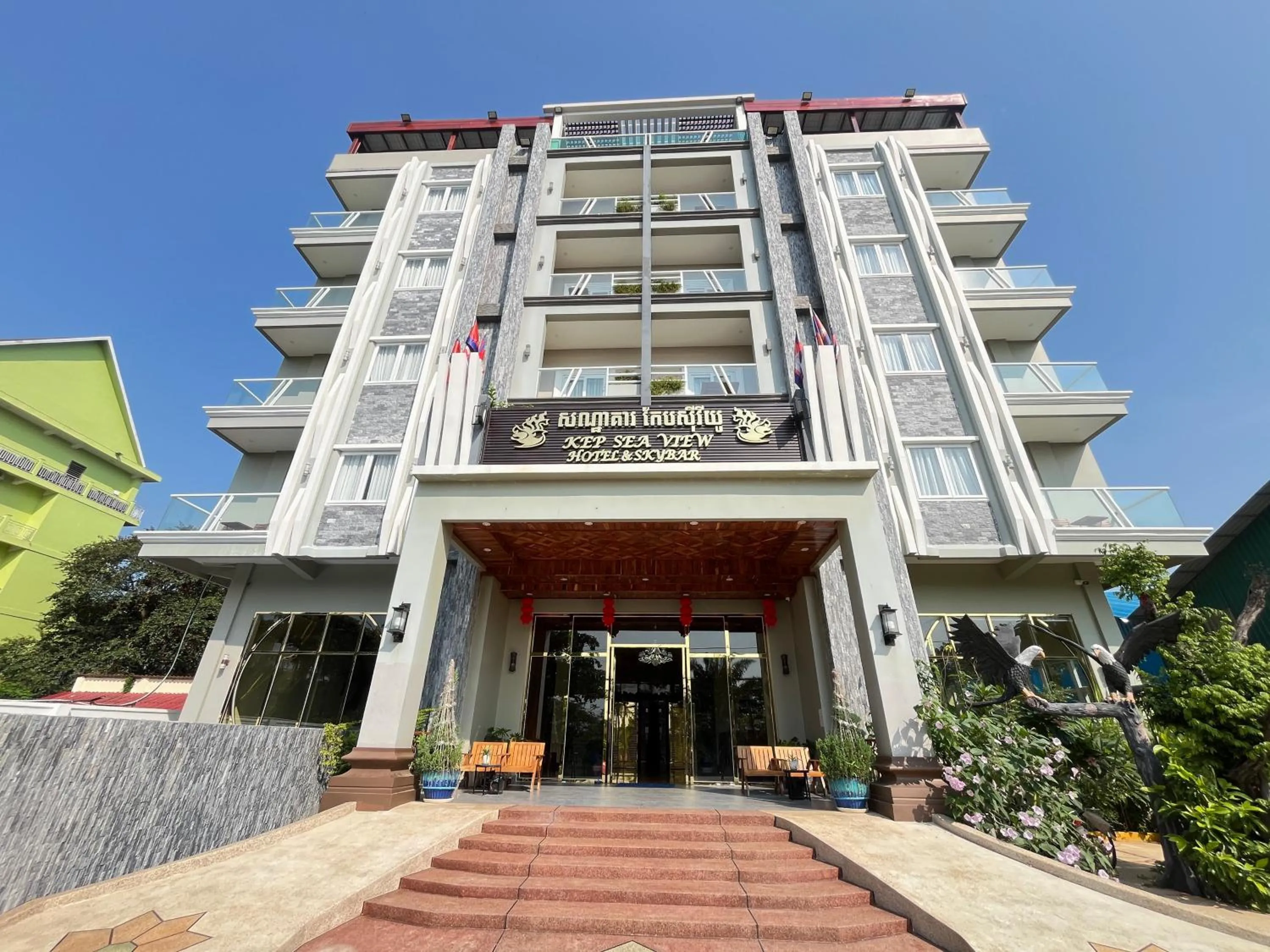 Property building in Kep Sea View Hotel & Sky Bar