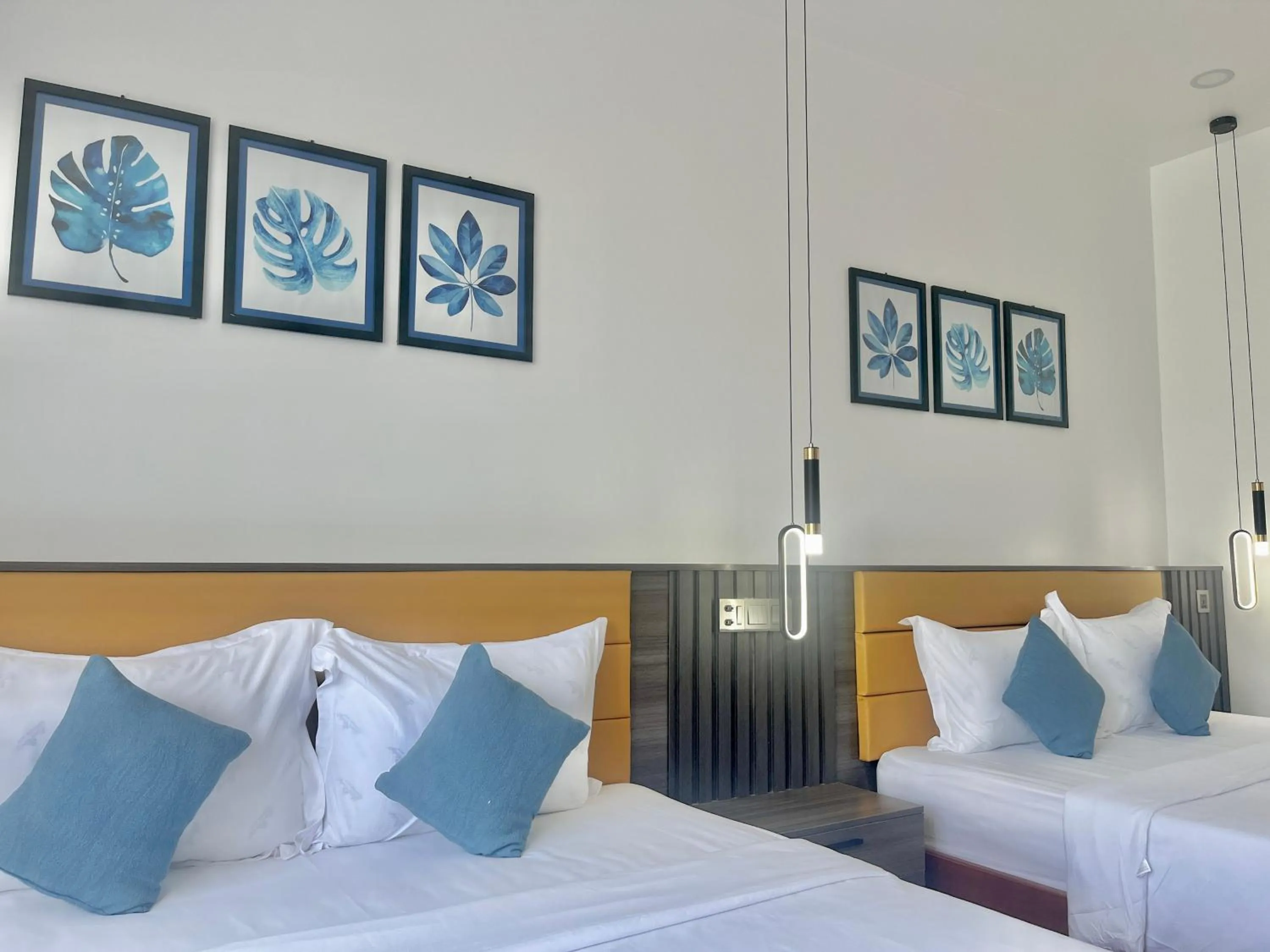 Bed in Kep Sea View Hotel & Sky Bar