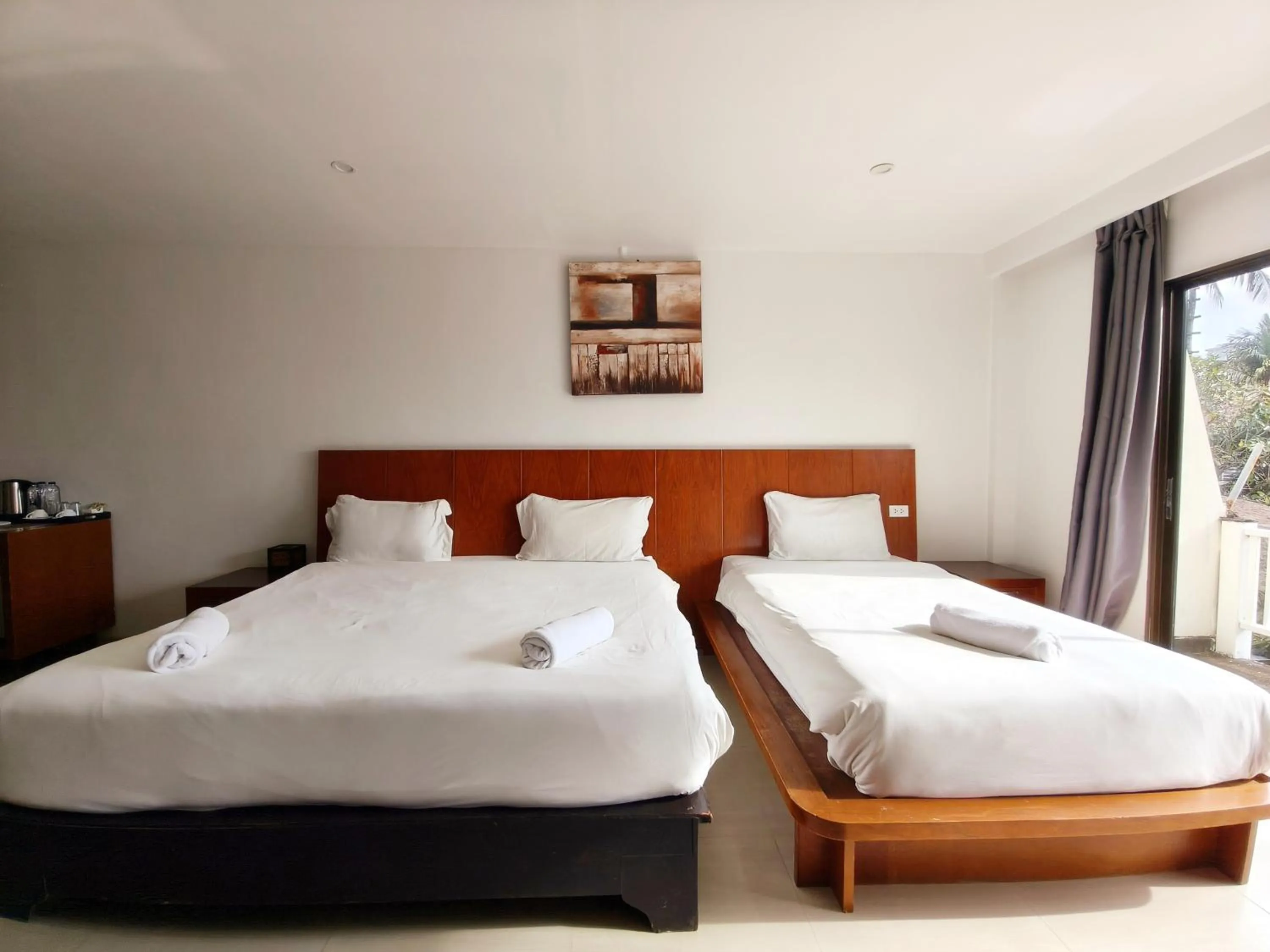 Bed in V Beach Resort