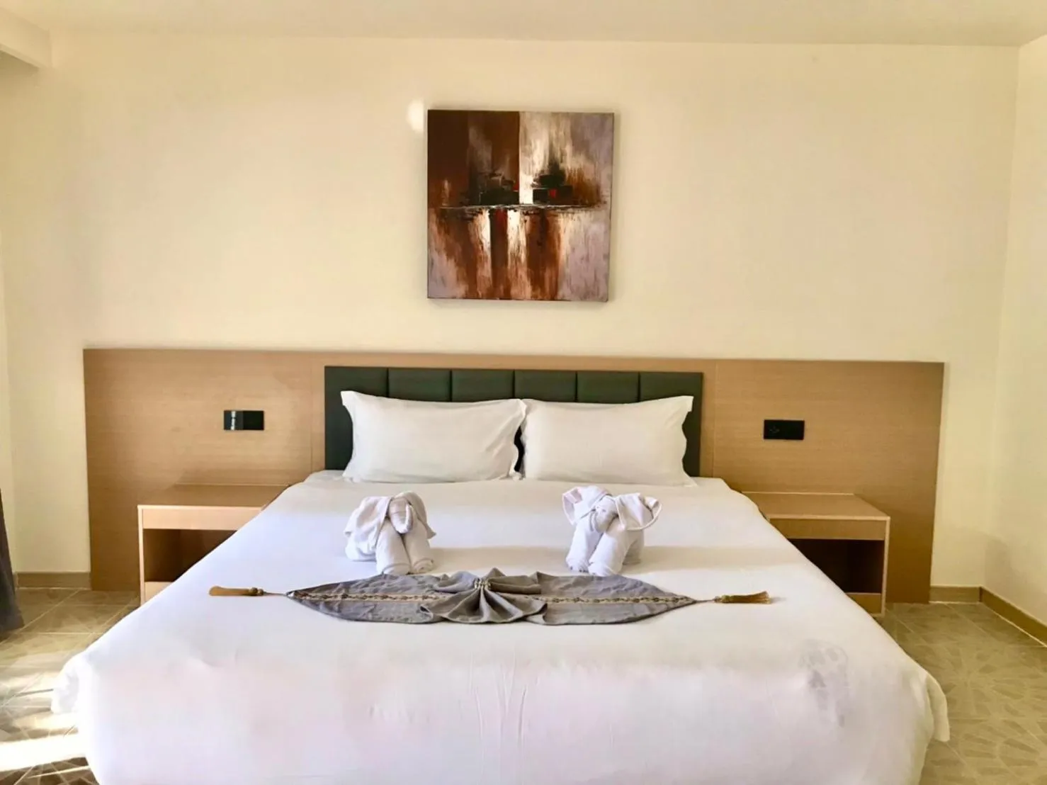 Bed in V Beach Resort