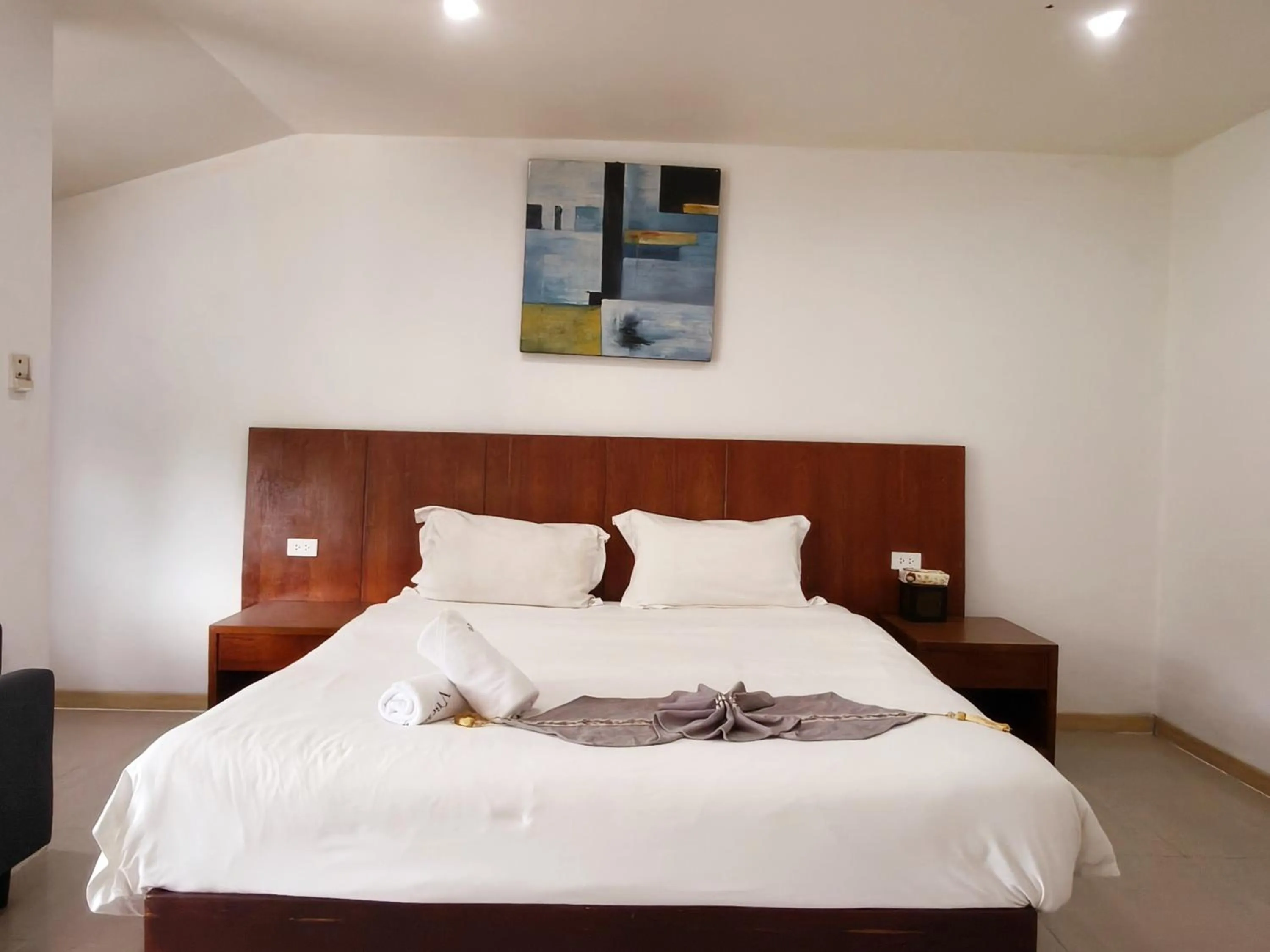 Bed in V Beach Resort