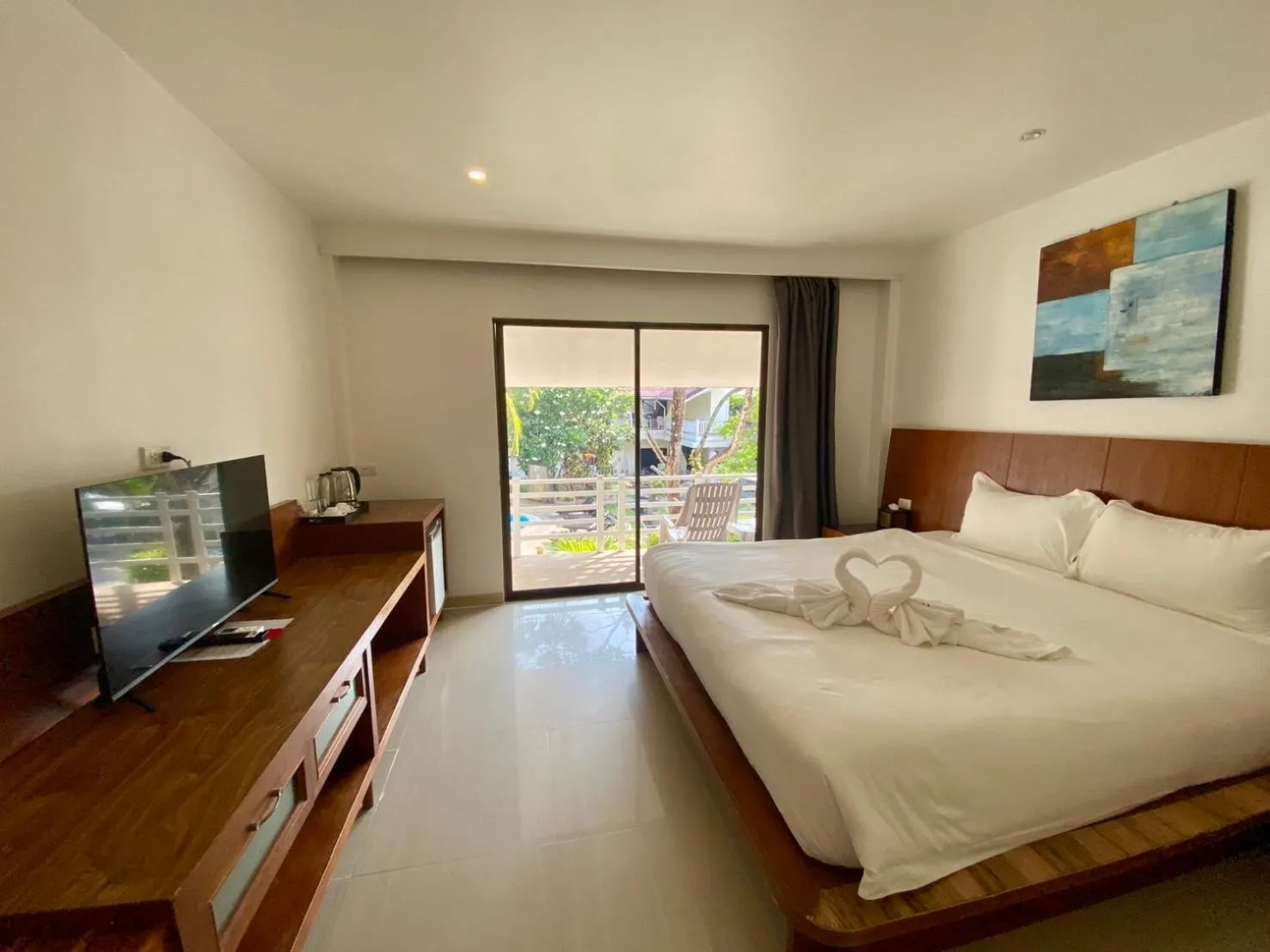 Bed in V Beach Resort