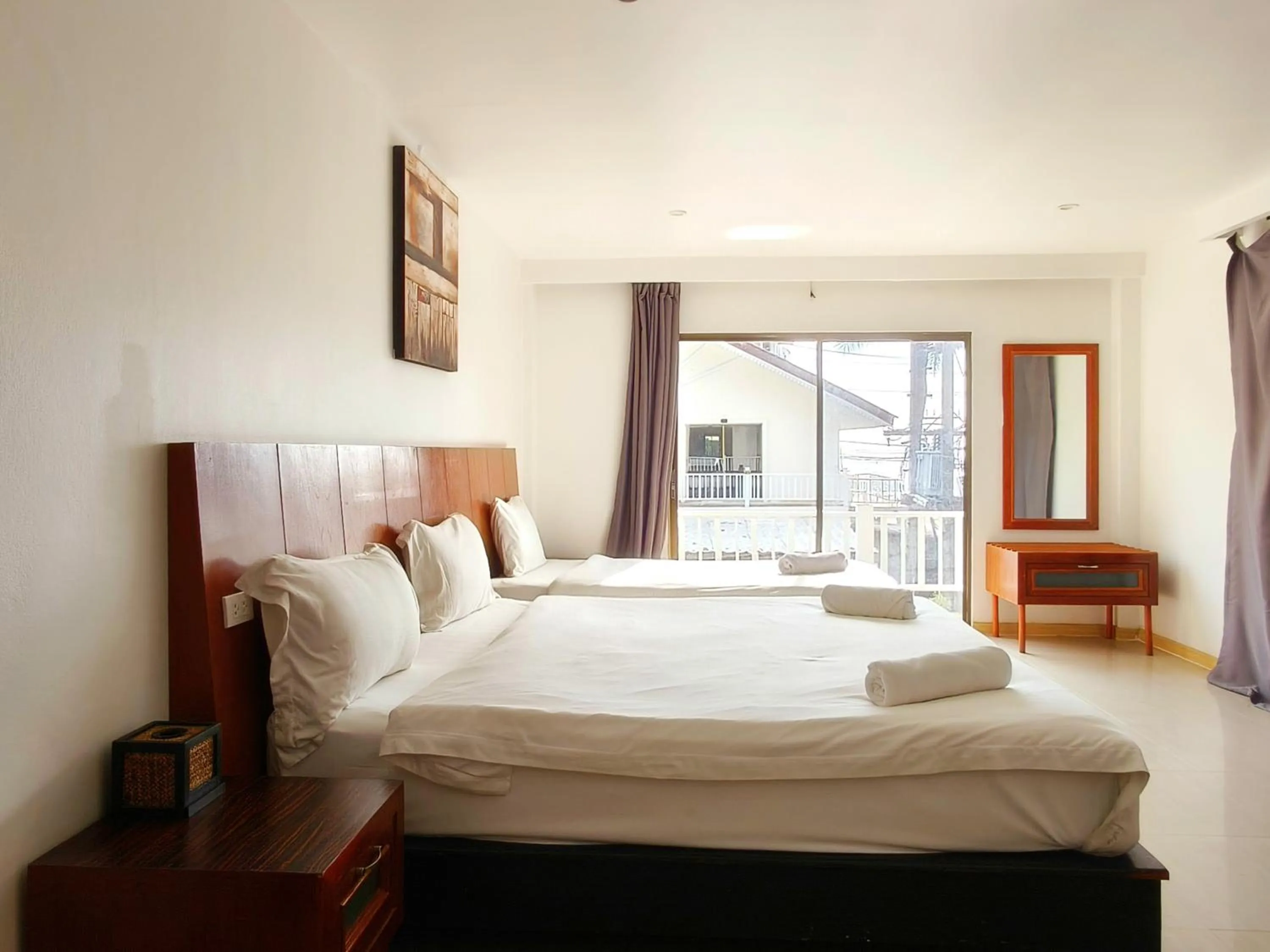 Bed in V Beach Resort