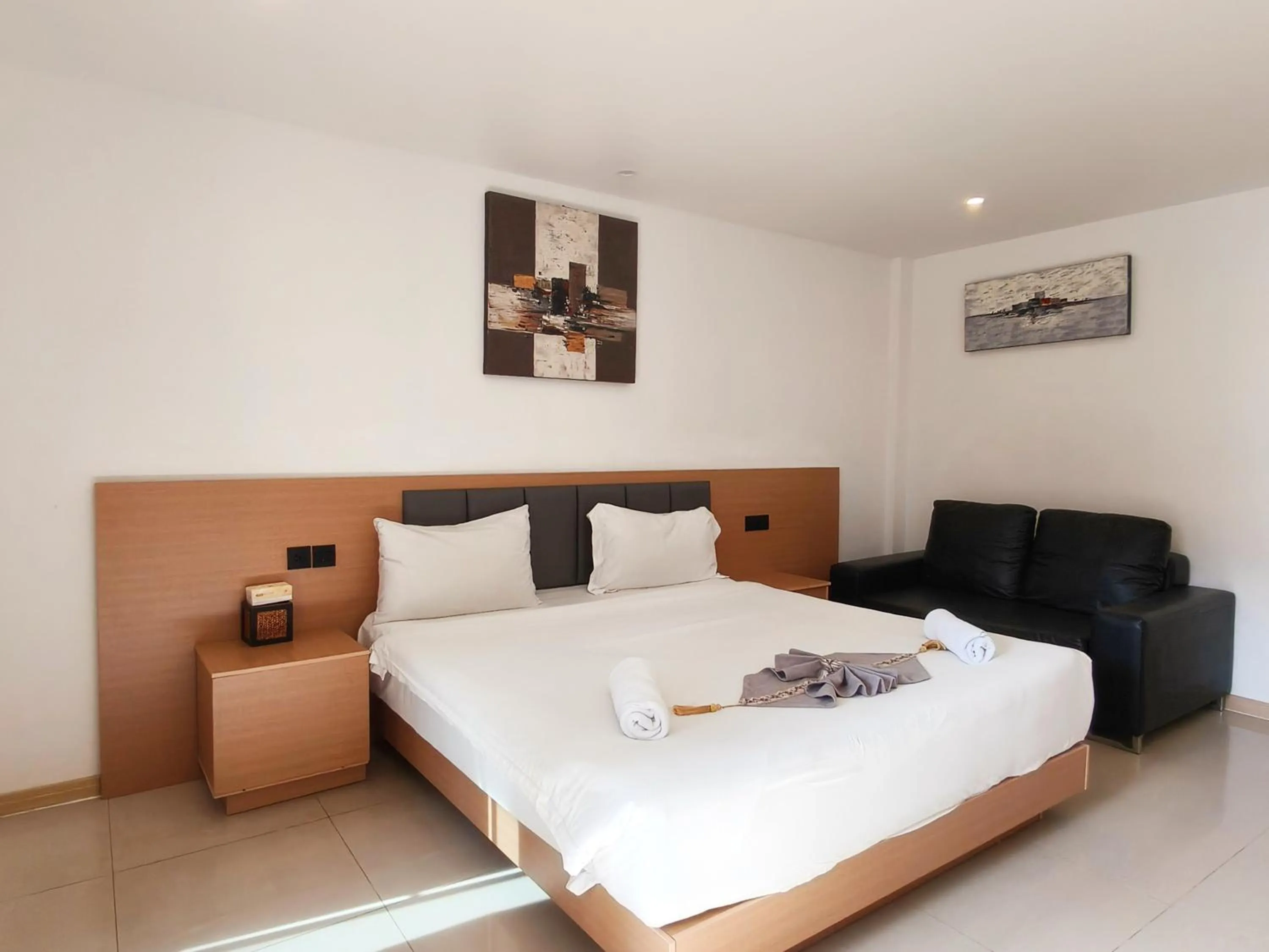 Bed in V Beach Resort