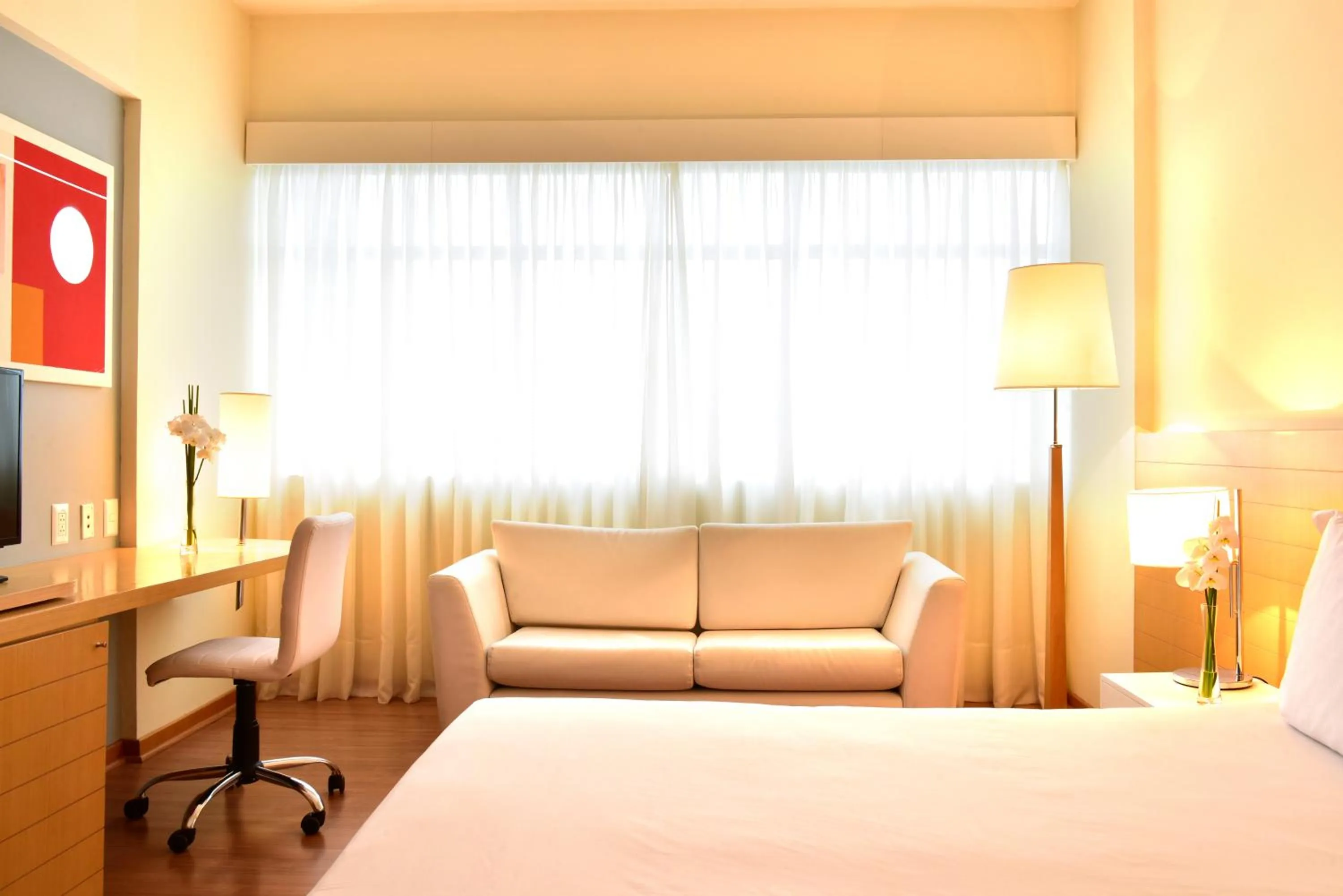 Decorative detail, Bed in Pestana Curitiba