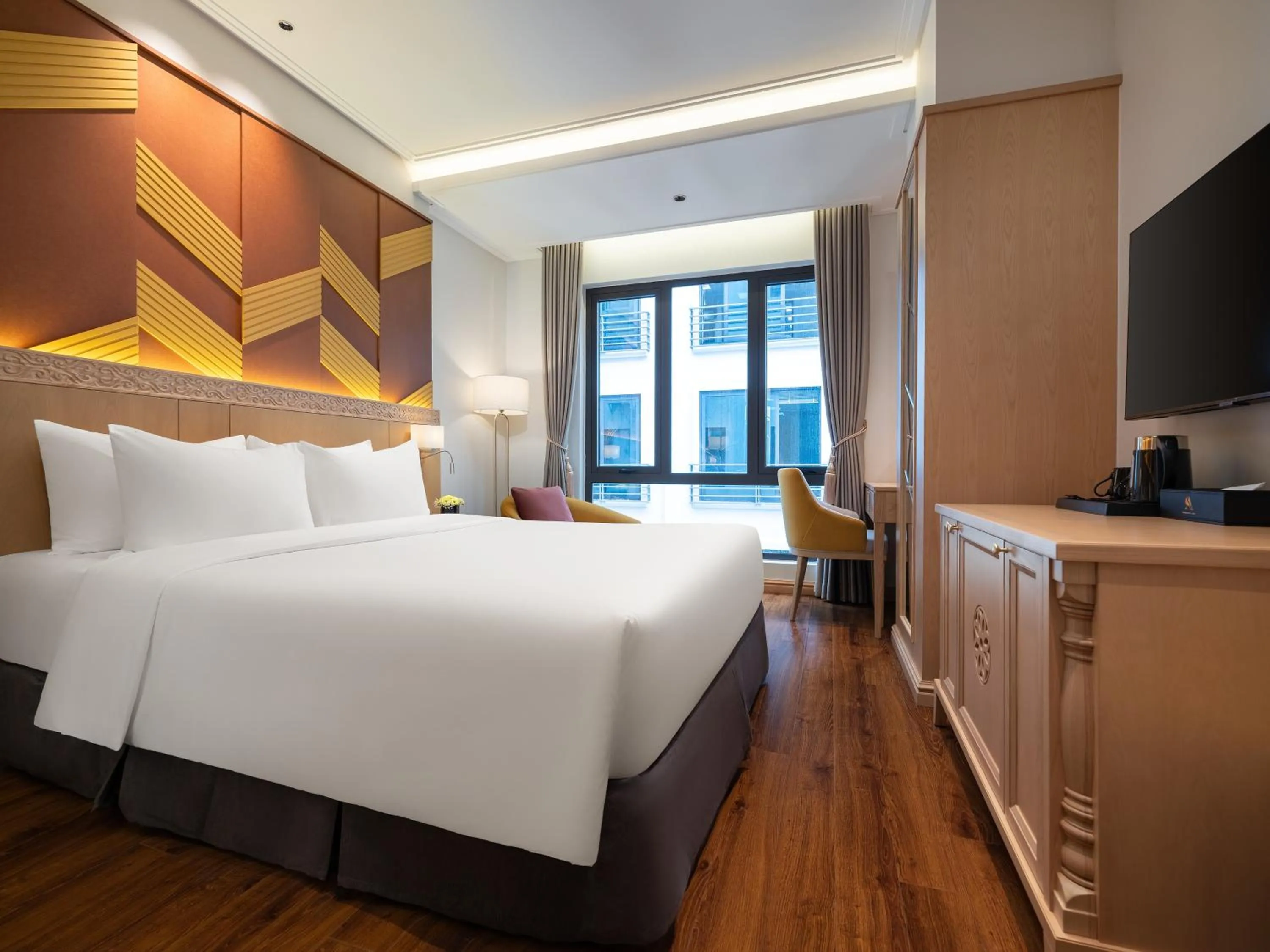 Bed in Saigon Aroma Hotel