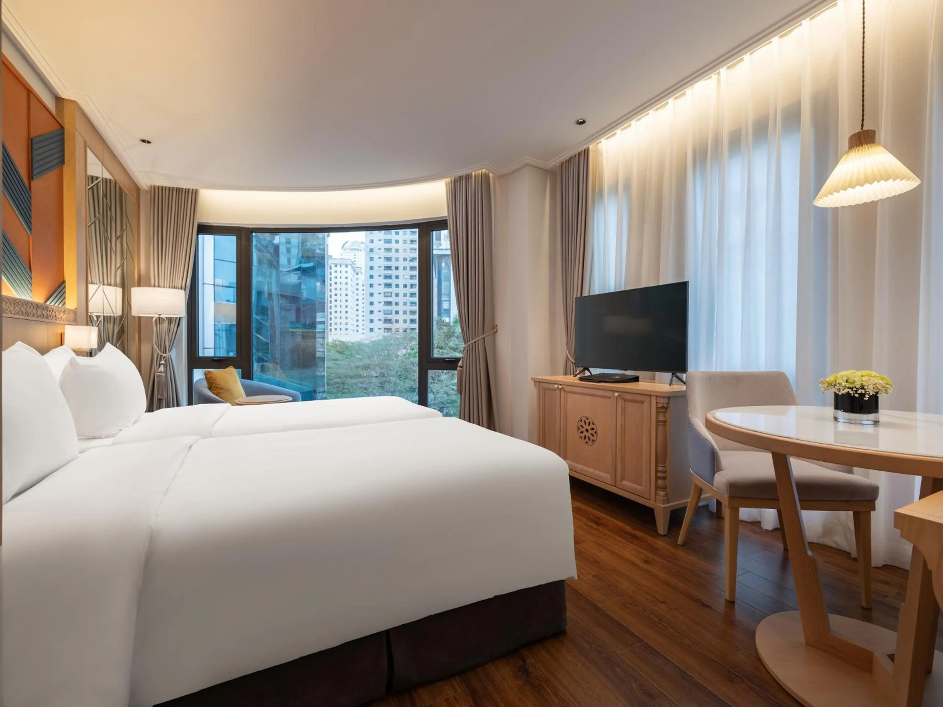 Bed in Saigon Aroma Hotel