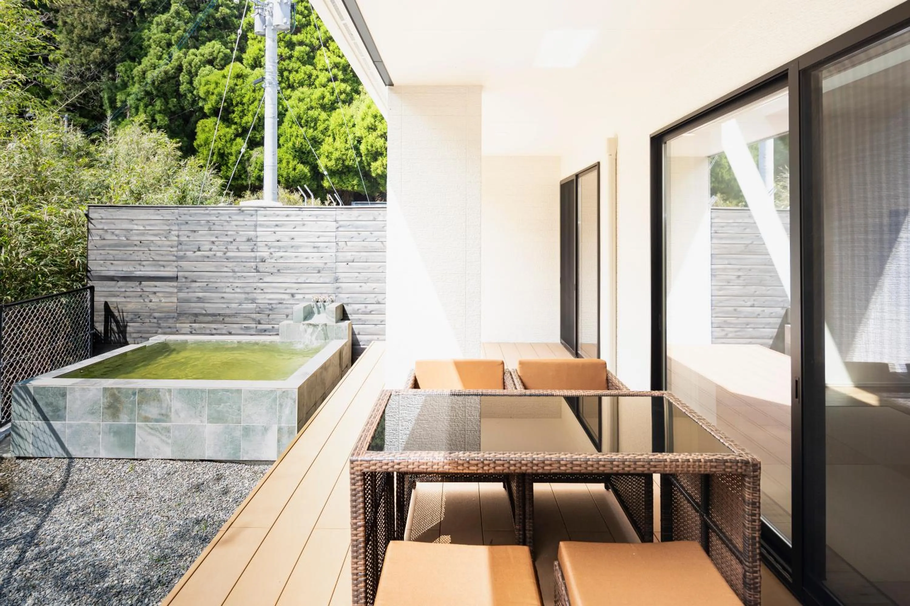 Open Air Bath in TERRA Yufuin