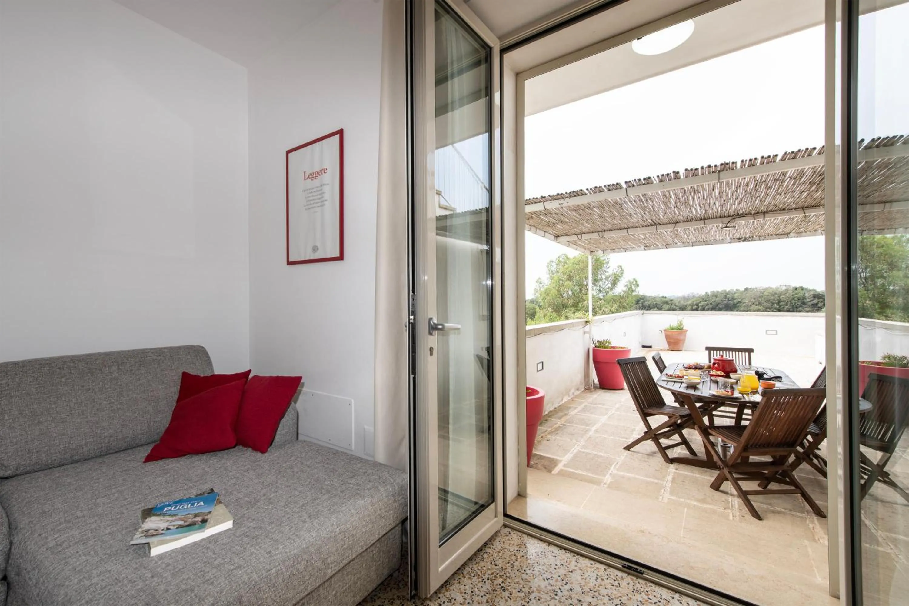 Balcony/Terrace in Masseria Agriturismo Faresalento