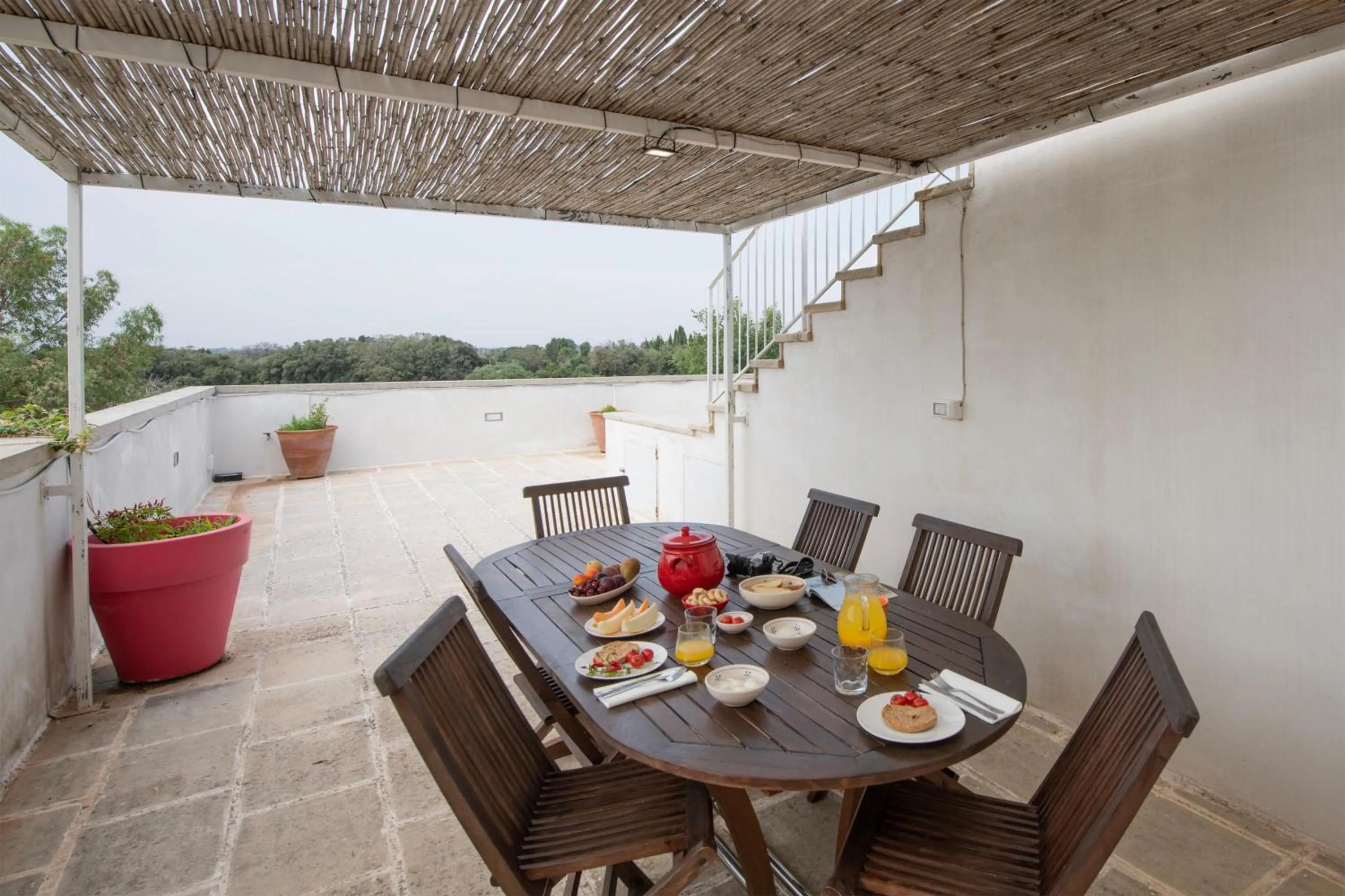 Balcony/Terrace in Masseria Agriturismo Faresalento