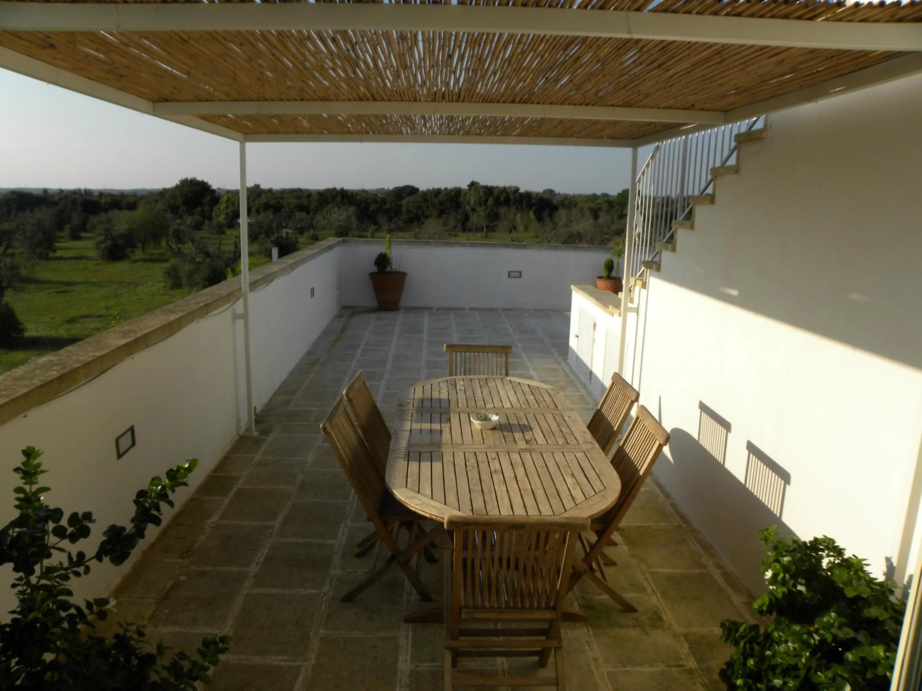 Balcony/Terrace in Masseria Agriturismo Faresalento