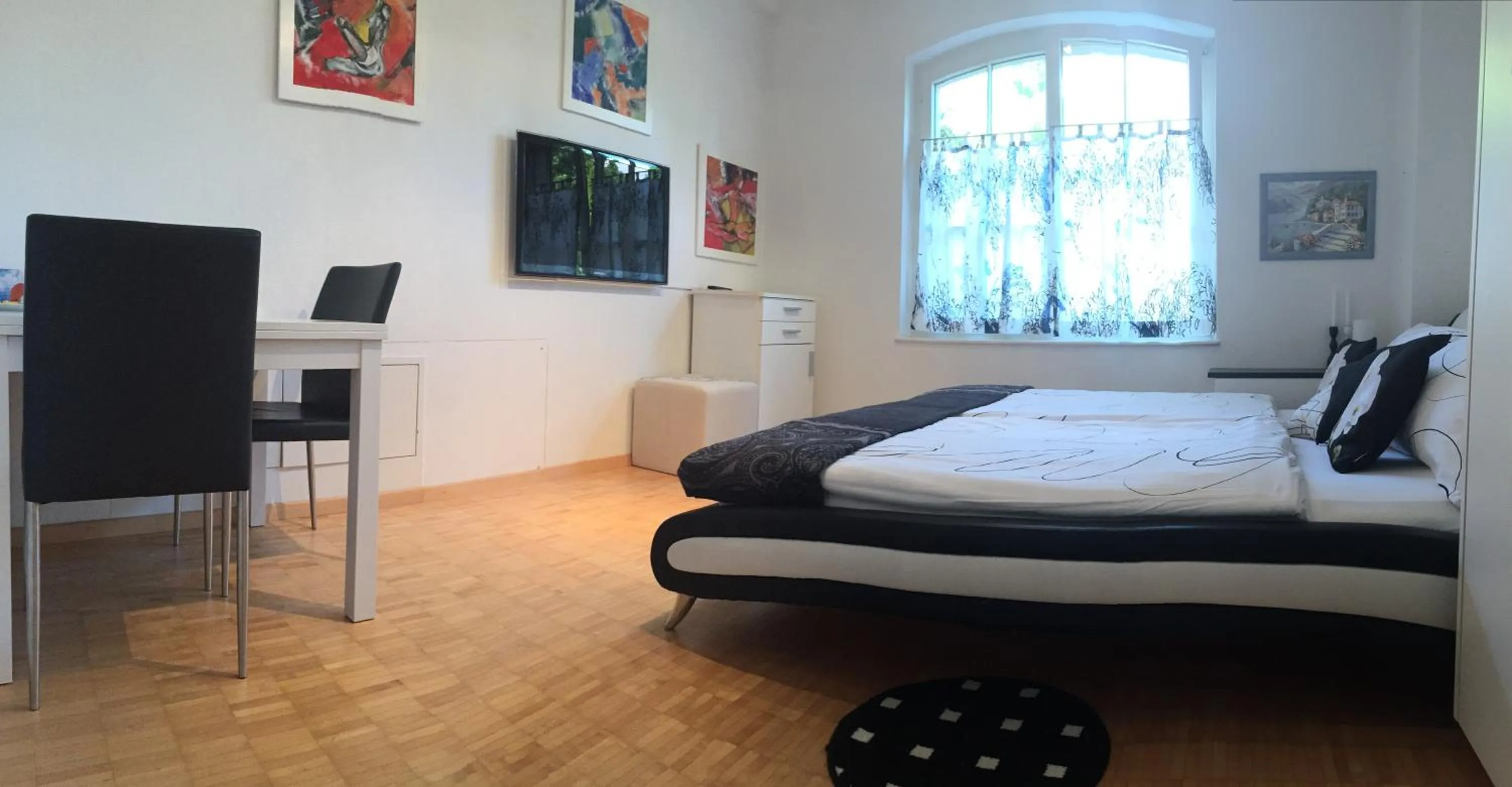 Decorative detail, Bed in B&B Pension Marina