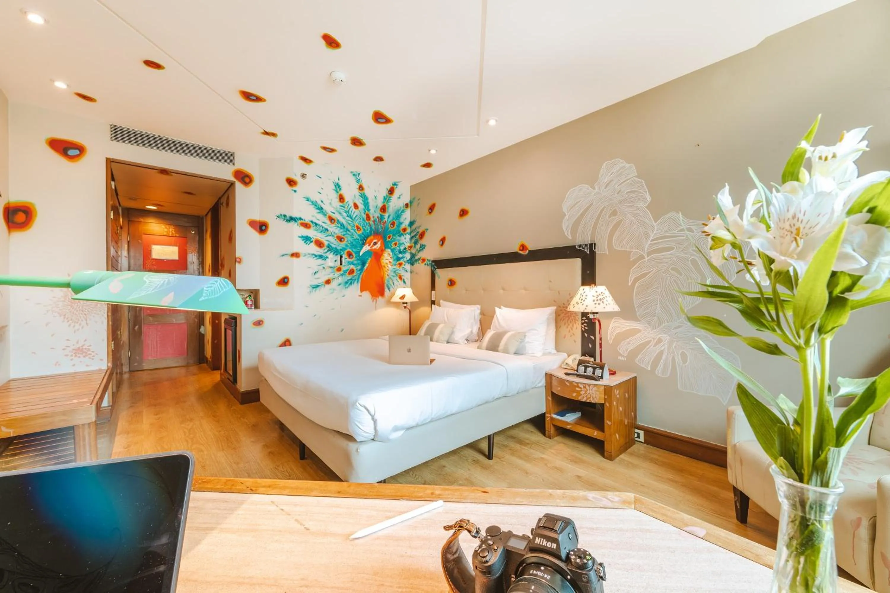 Decorative detail, Bed in Pestana São Paulo