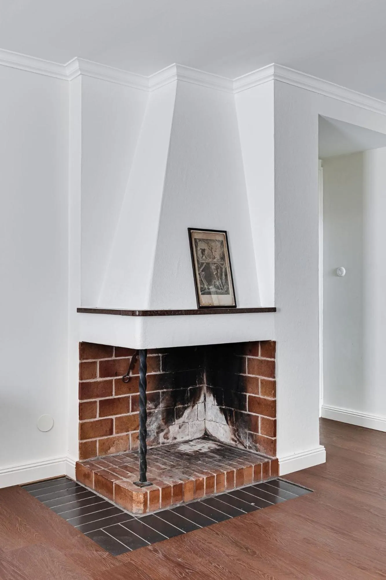 fireplace in Söderfors Herrgård