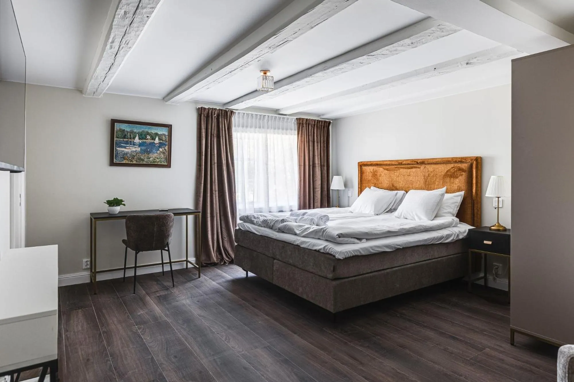 Photo of the whole room, Bed in Söderfors Herrgård