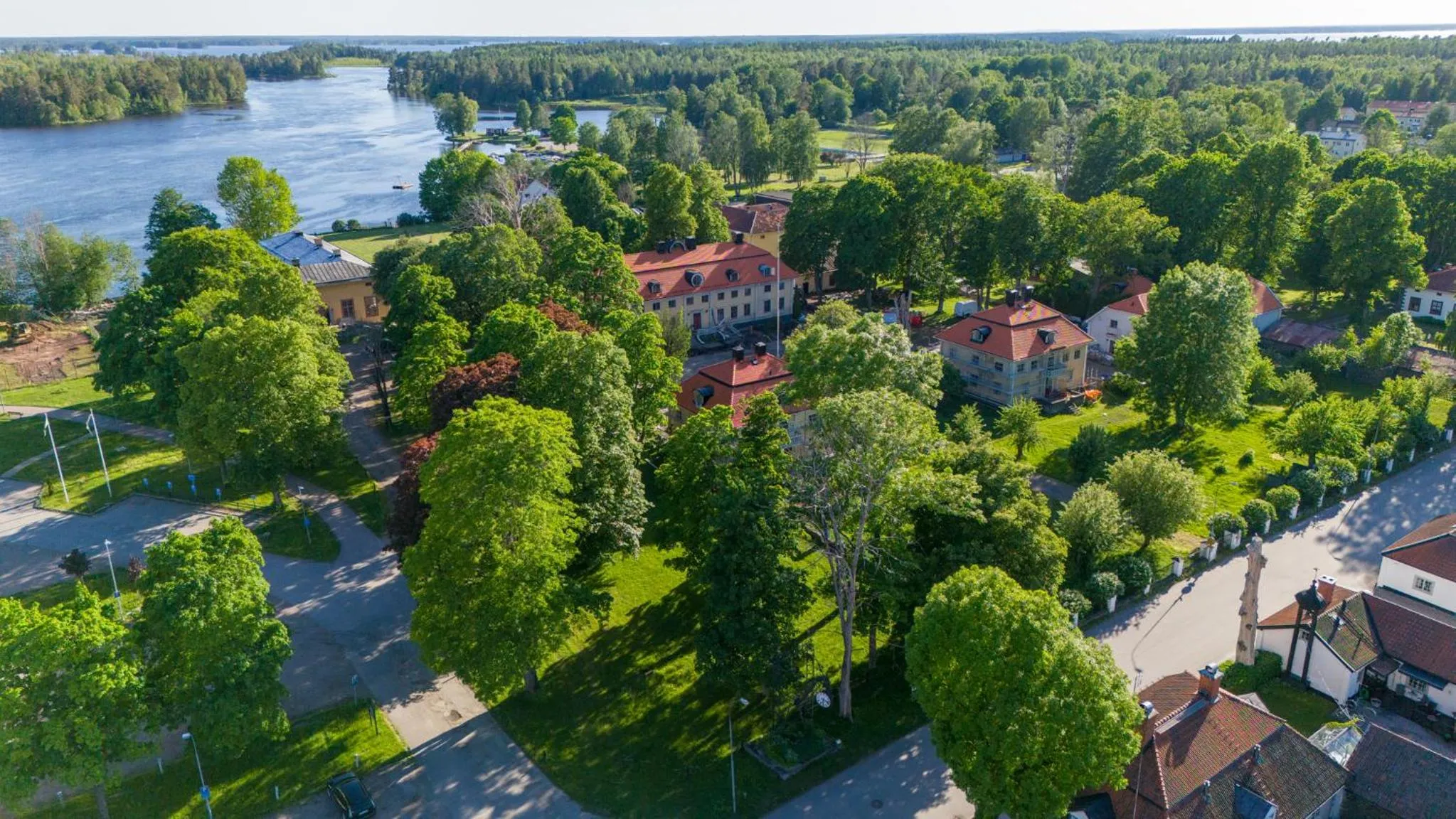 Bird's eye view in Söderfors Herrgård