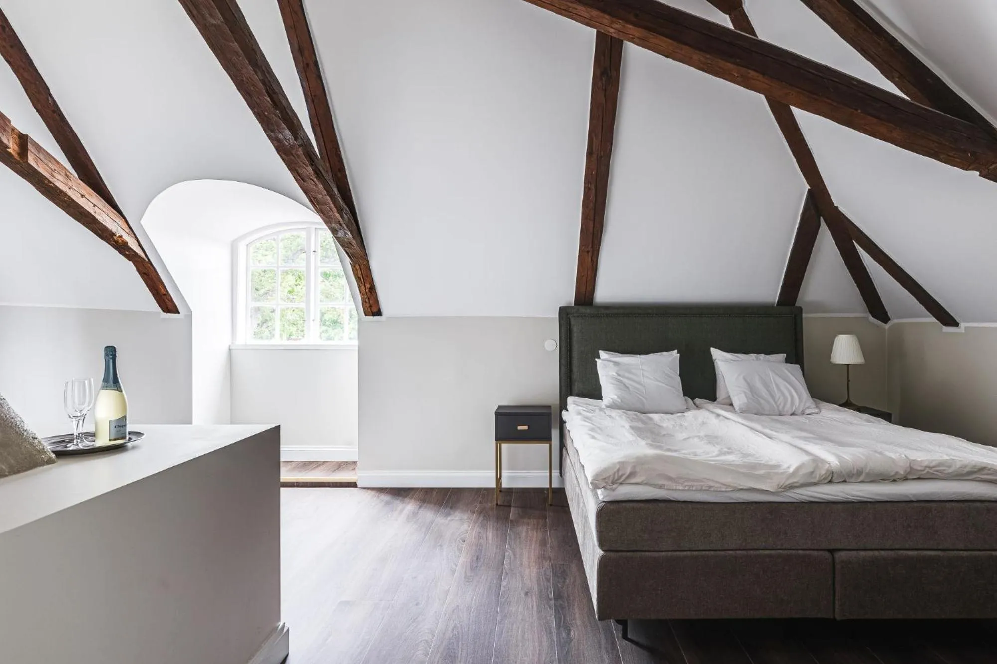 Photo of the whole room, Bed in Söderfors Herrgård