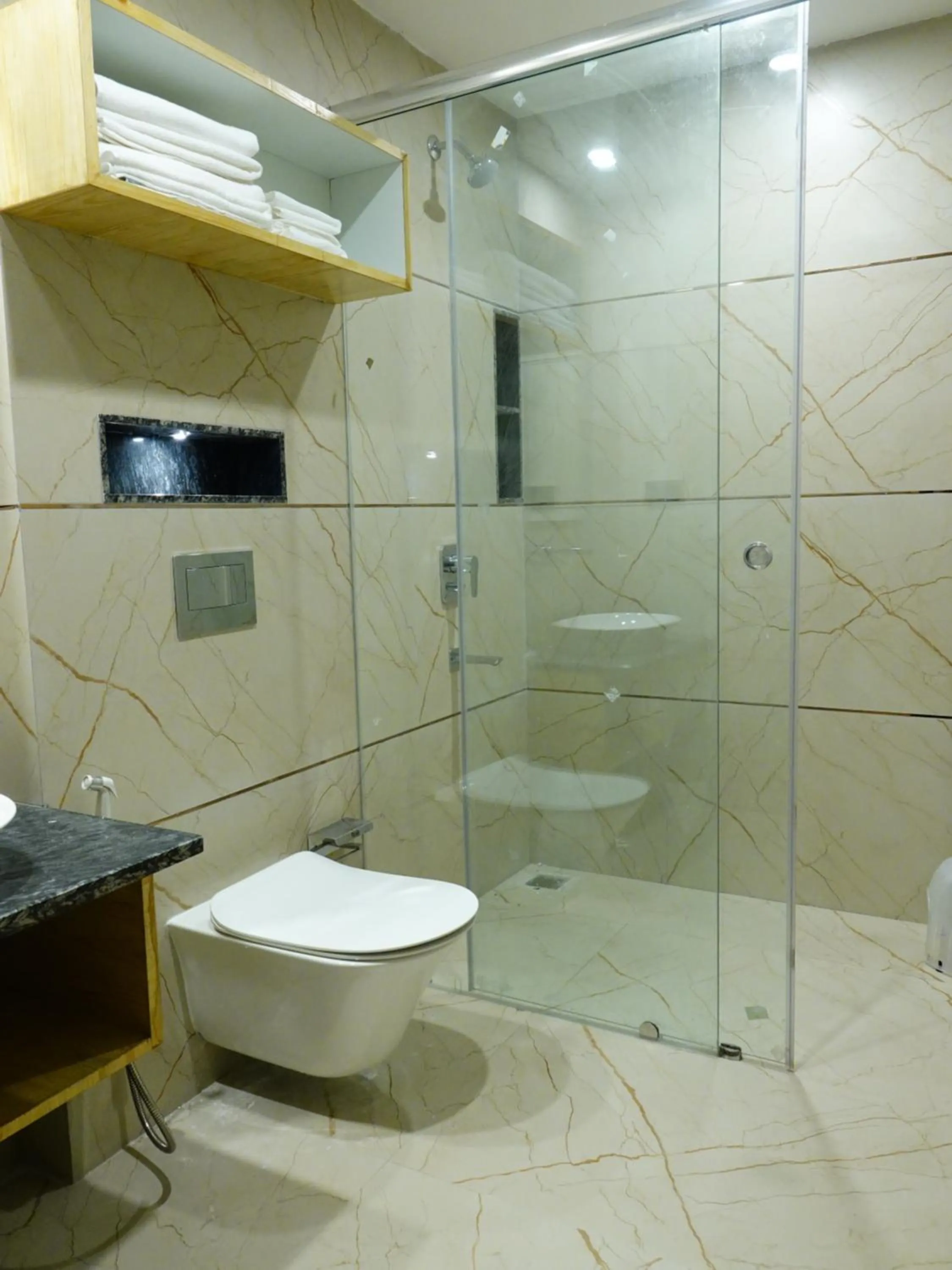 Shower in Rubystone Mussoorie A Leisure Resort