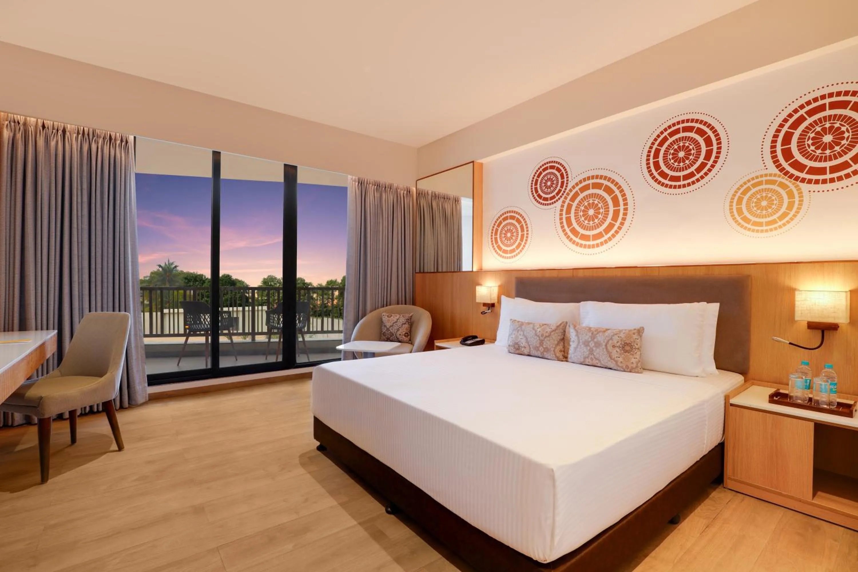 Bedroom, Bed in Lemon Tree Resort, Somnath