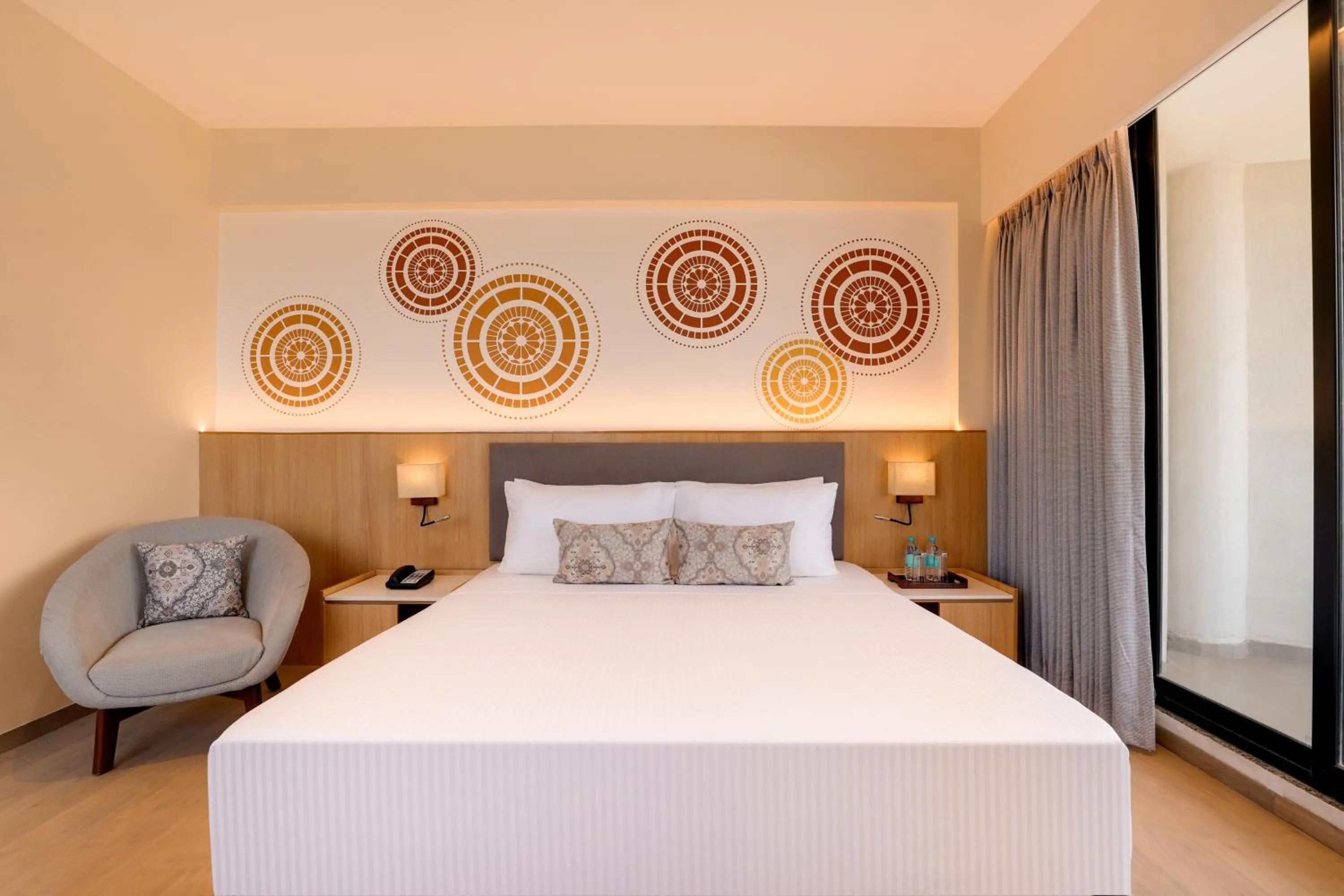 Bedroom, Bed in Lemon Tree Resort, Somnath