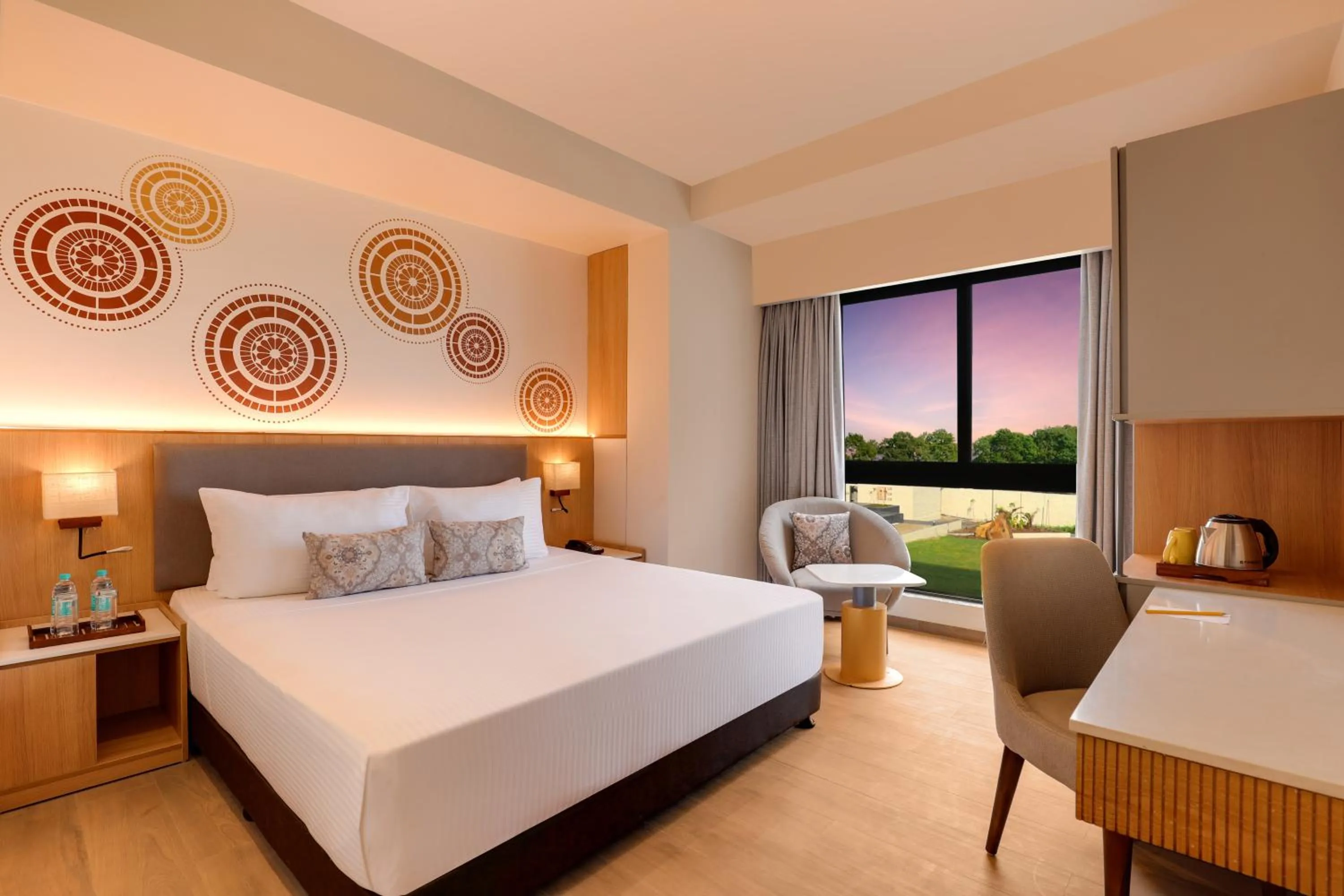 Bedroom, Bed in Lemon Tree Resort, Somnath