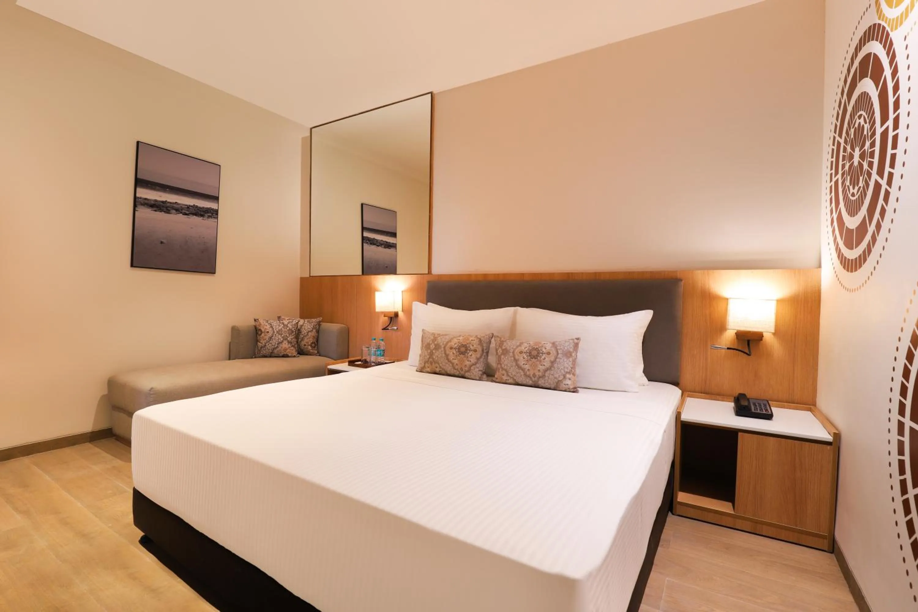 Bedroom, Bed in Lemon Tree Resort, Somnath