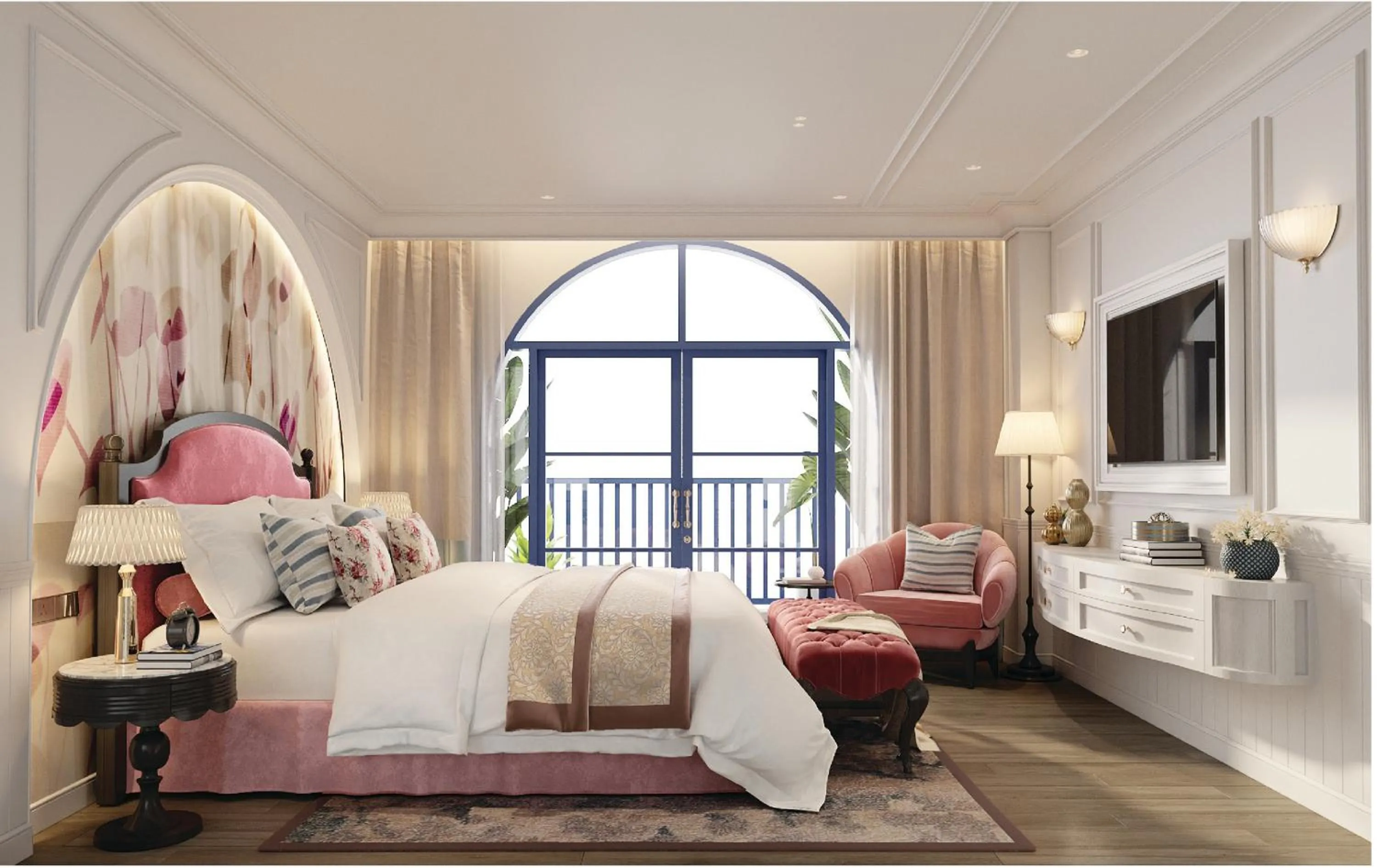 Bedroom, Bed in Wyndham Garden Sonasea Van Don