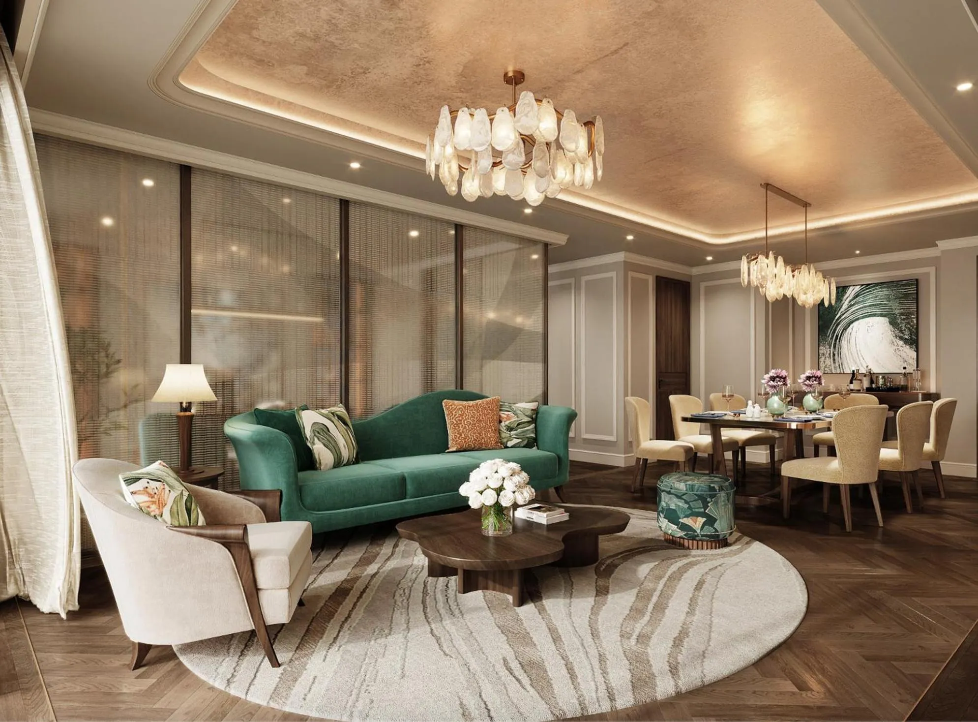 Living room in Wyndham Garden Sonasea Van Don