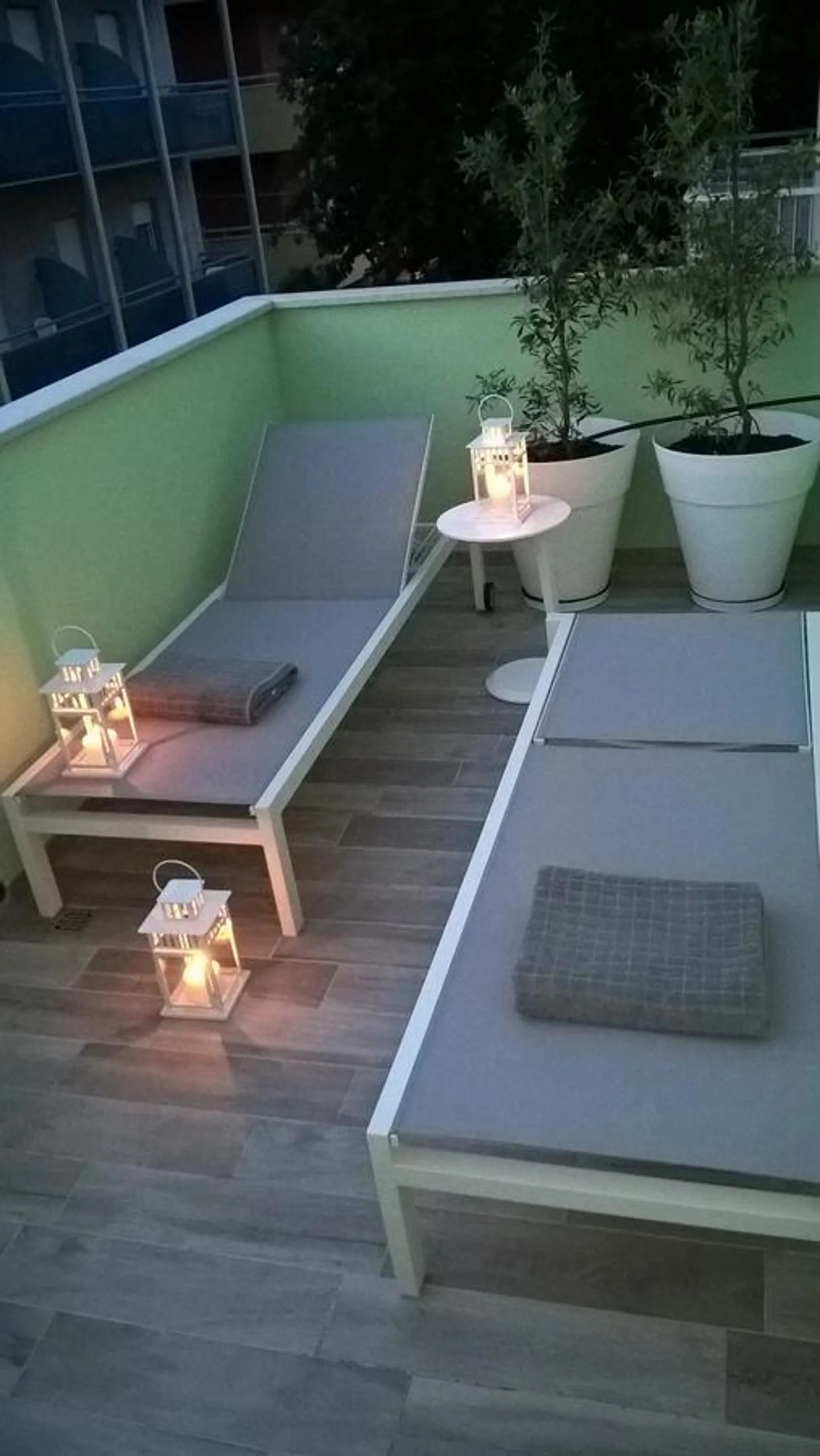 Decorative detail in Residence Diffuso Arcobaleno