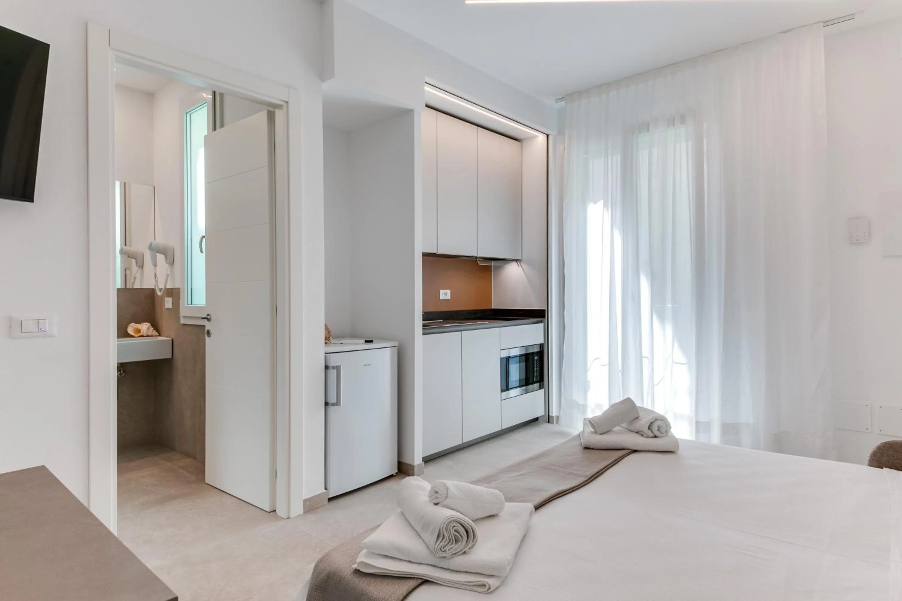 Kitchen or kitchenette, Bed in Residence Diffuso Arcobaleno