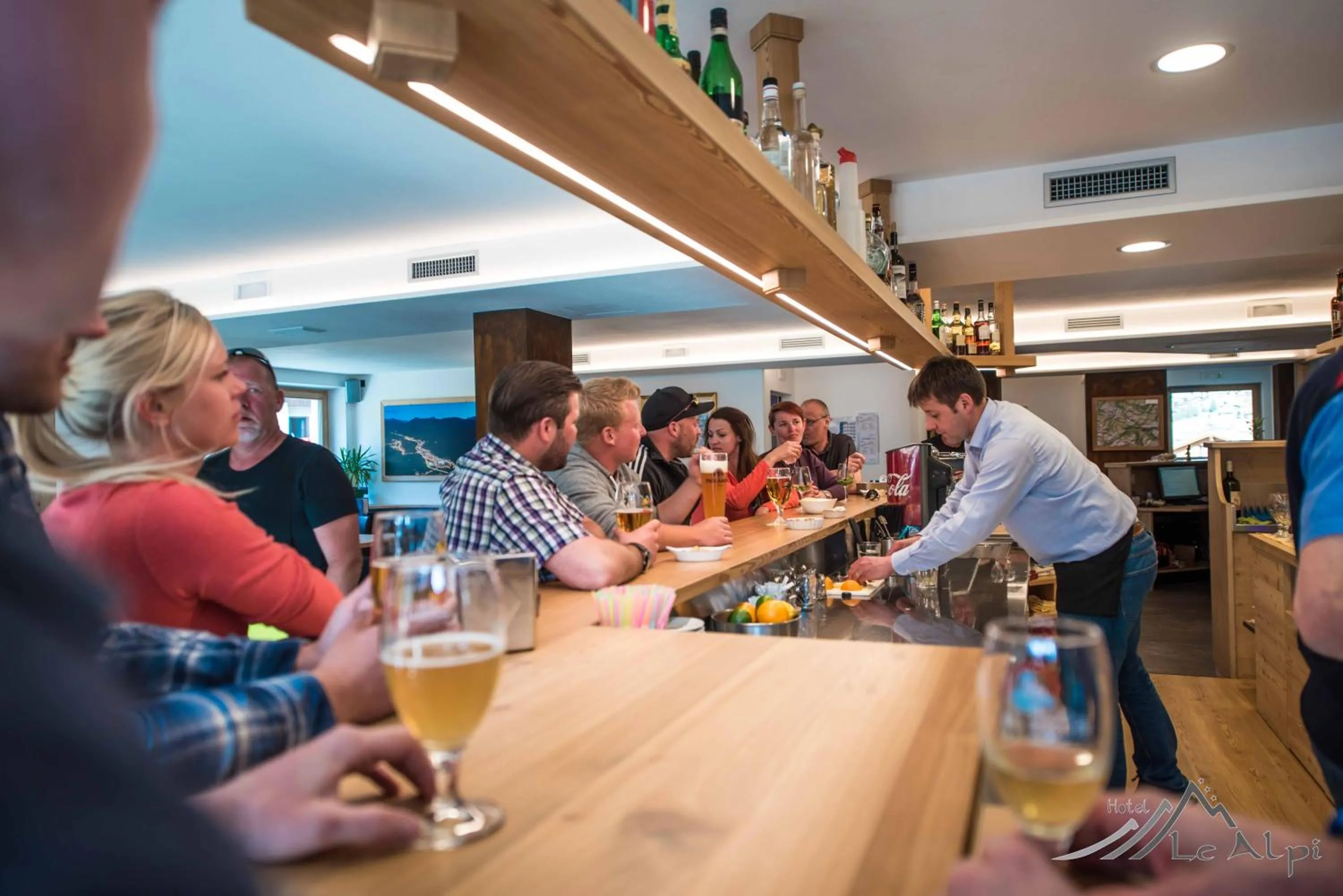 Lounge or bar in Hotel Le Alpi